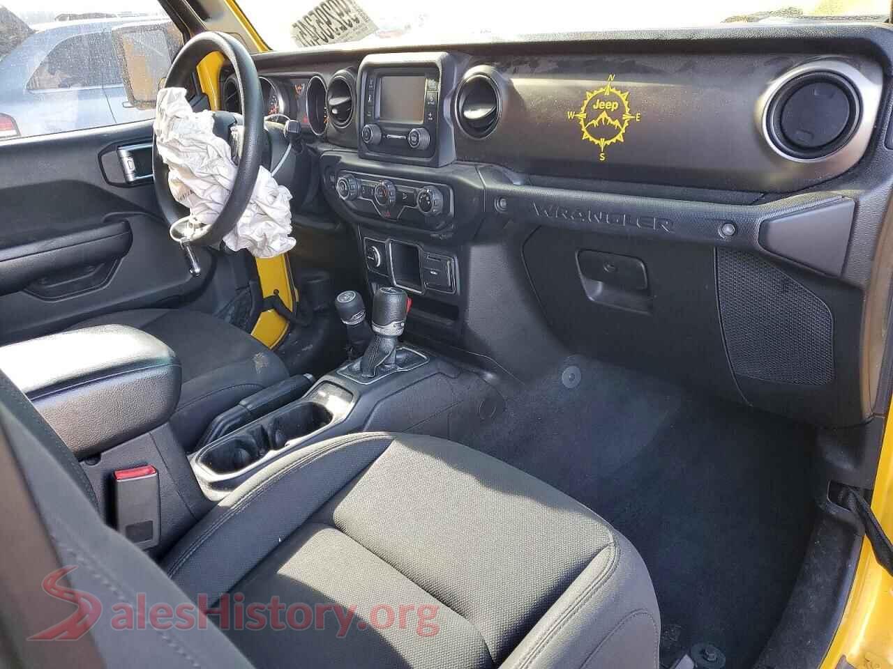 2019 JEEP WRANGLER VIN 1C4GJXAN0KW501081, interior dashboard