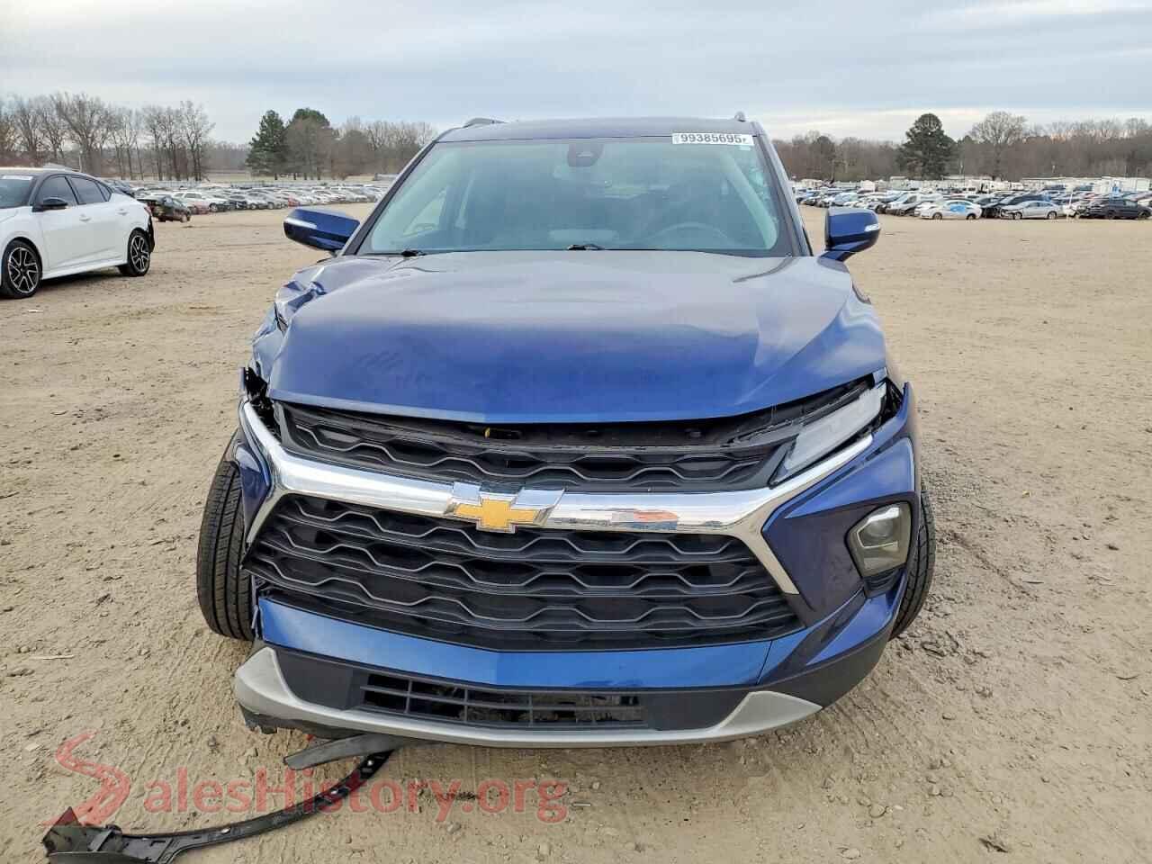 2023 CHEVROLET BLAZER VIN 3GNKBDRS4PS101423, rear view