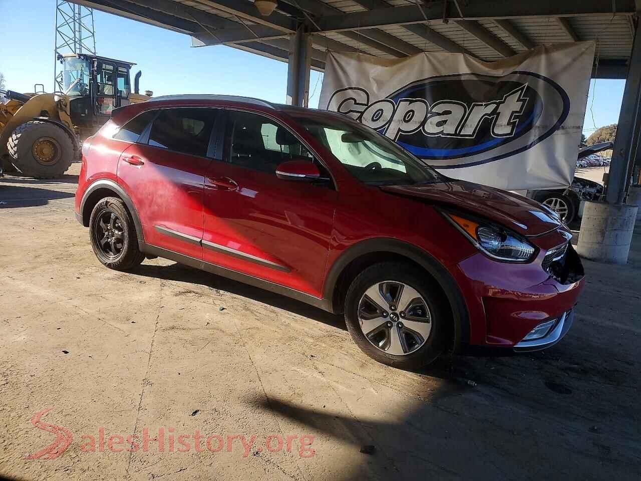 2017 KIA NIRO VIN KNDCC3LC8H5086264, rear 3/4 view
