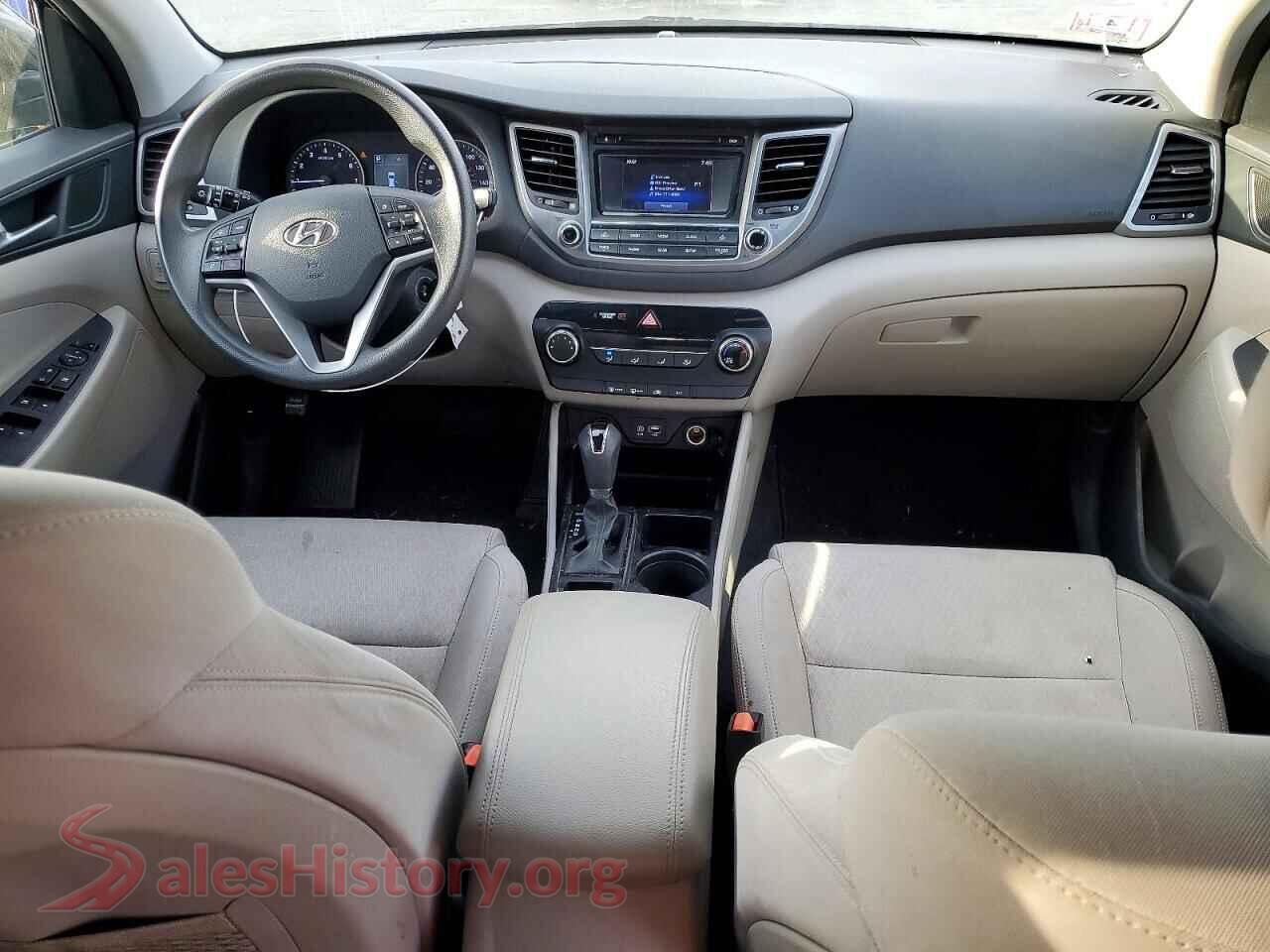 2017 HYUNDAI TUCSON VIN KM8J33A49HU460868, interior dashboard