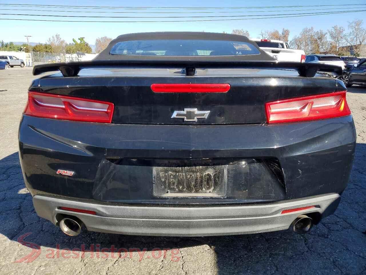 2017 CHEVROLET CAMARO VIN 1G1FB3DS6H0172331, left side view