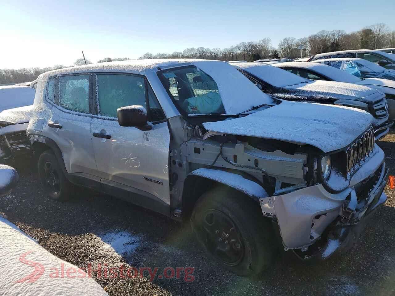 2021 JEEP RENEGADE VIN ZACNJDAB0MPN15099, rear 3/4 view