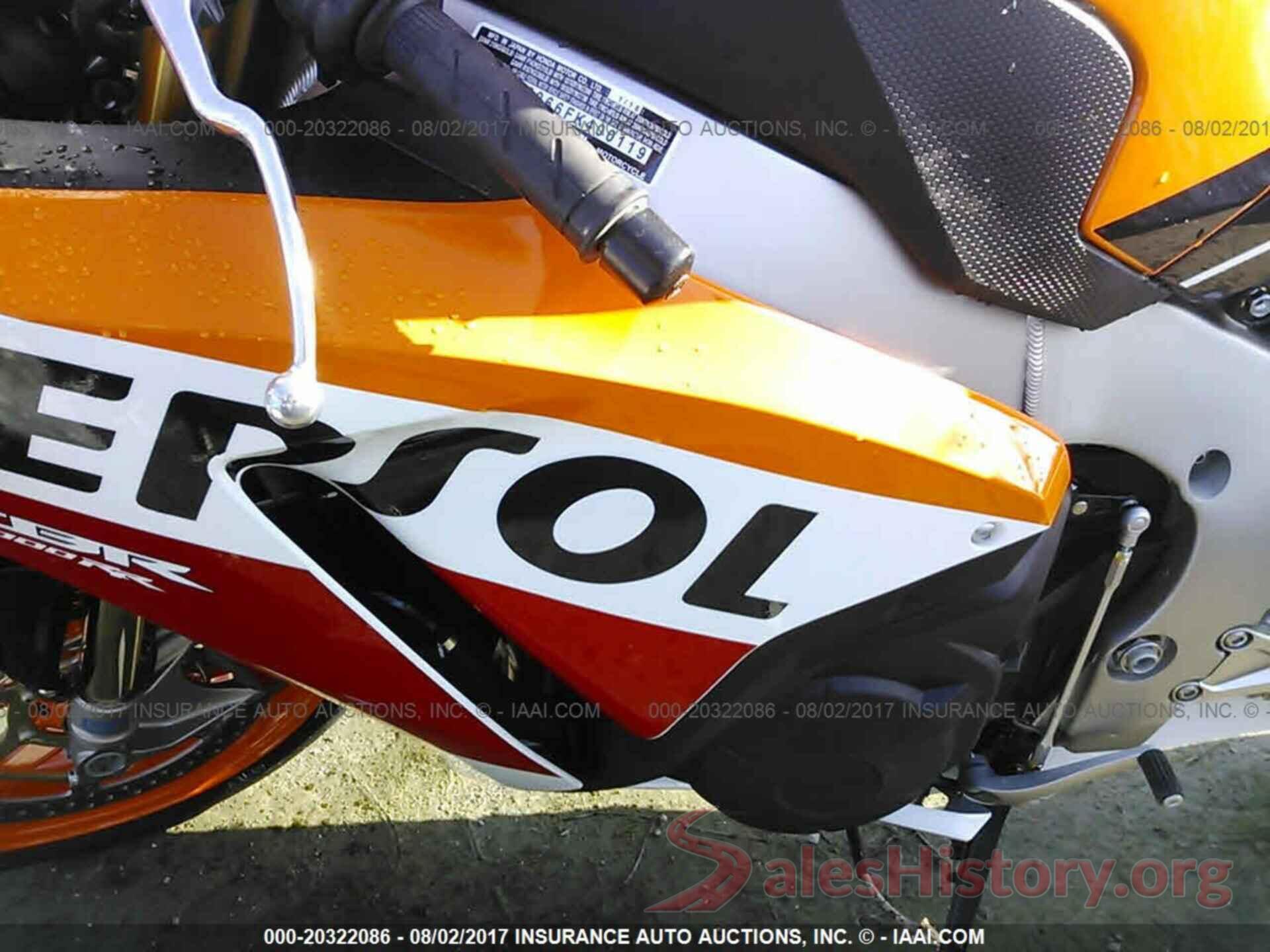 JH2SC5966FK400119 2015 HONDA CBR1000