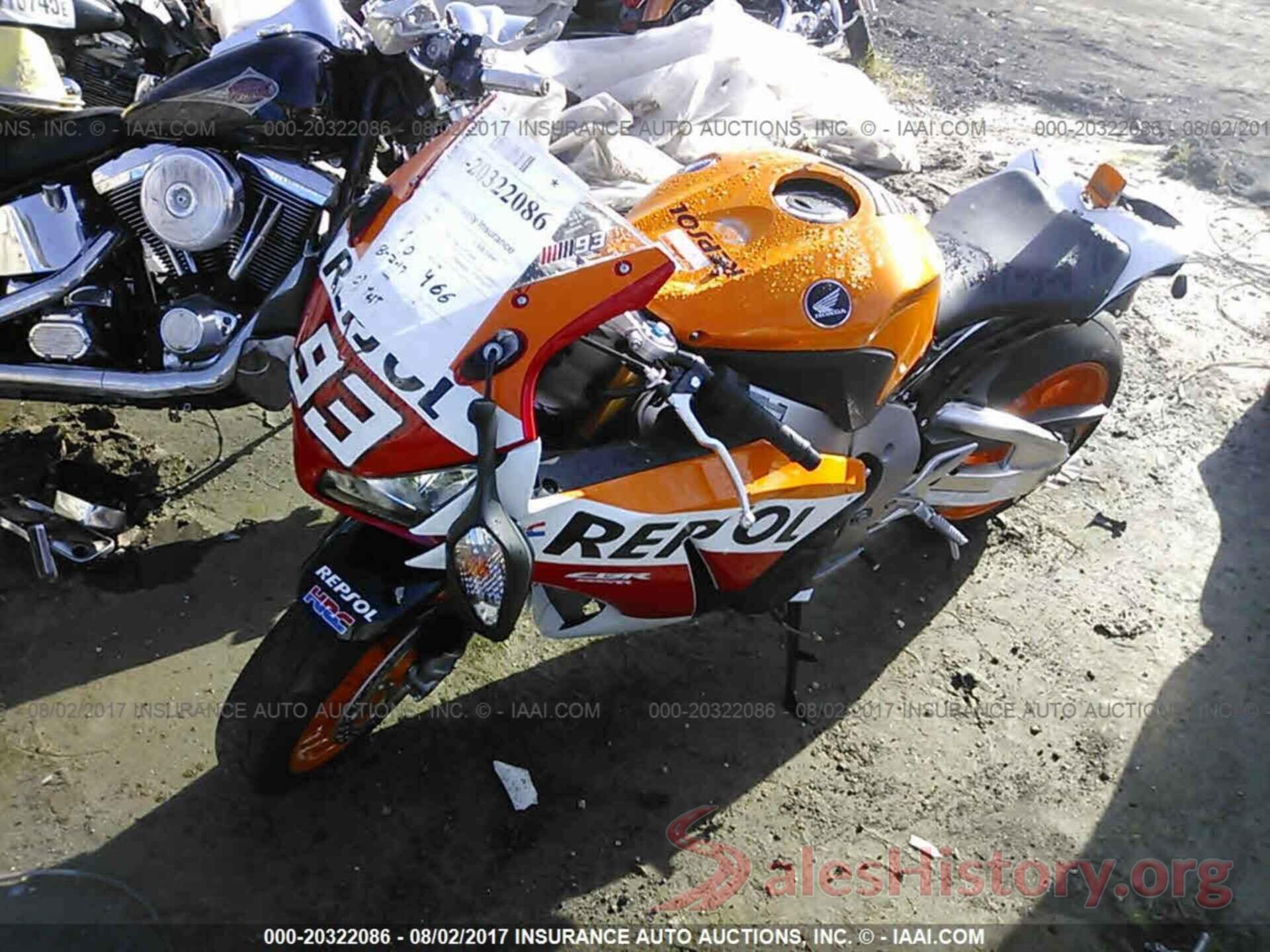 JH2SC5966FK400119 2015 HONDA CBR1000