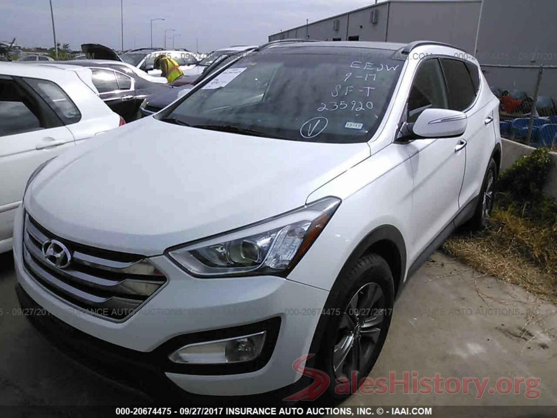 5XYZU3LB2FG235920 2015 Hyundai Santa fe sport