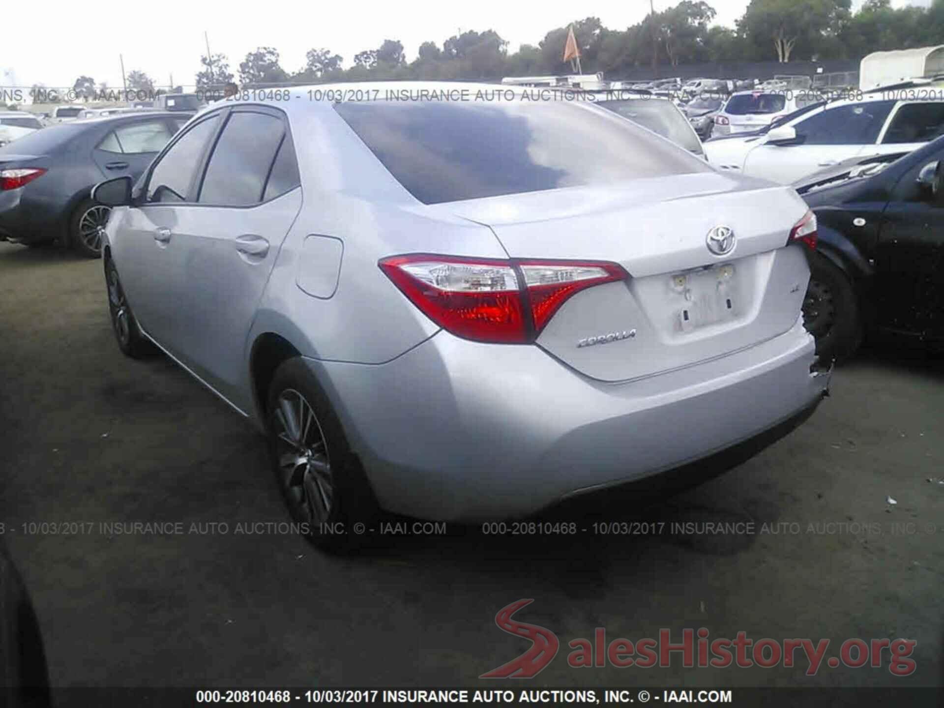 5YFBURHE8GP525406 2016 Toyota Corolla