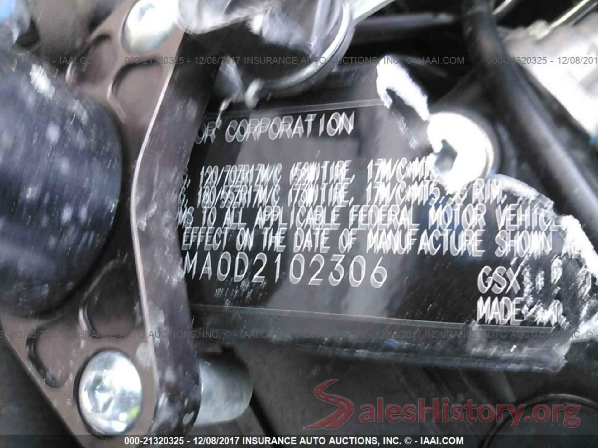 JS1GR7MA0D2102306 2013 Suzuki Gsx-r750