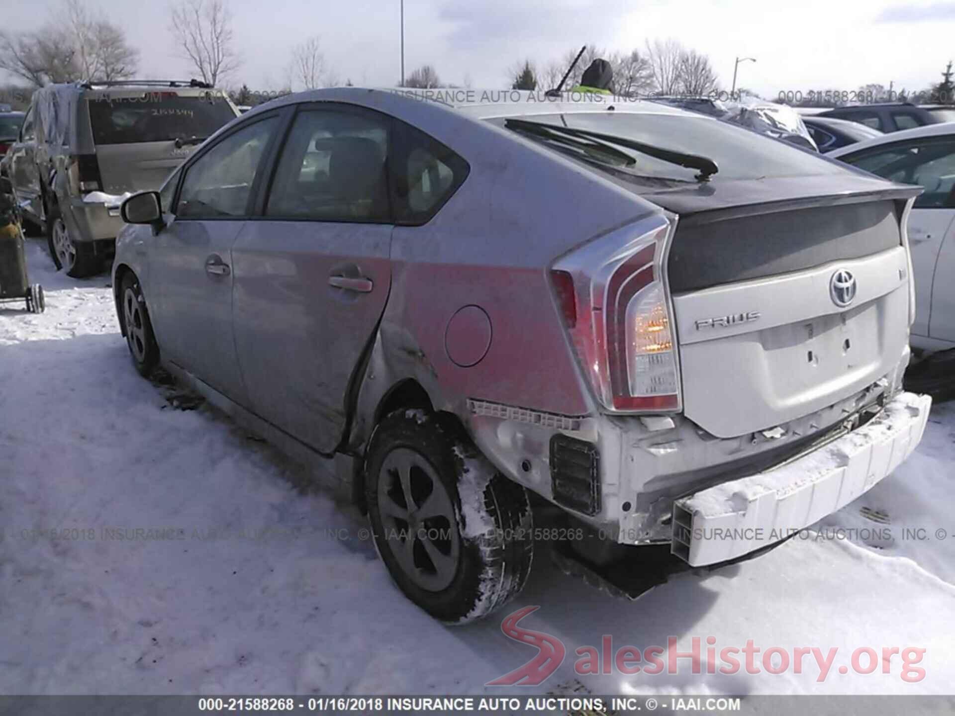 JTDKN3DU9E0378463 2014 Toyota Prius