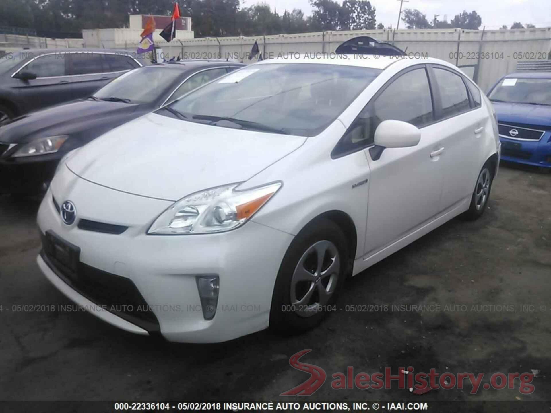 JTDKN3DU5E0383546 2014 Toyota Prius