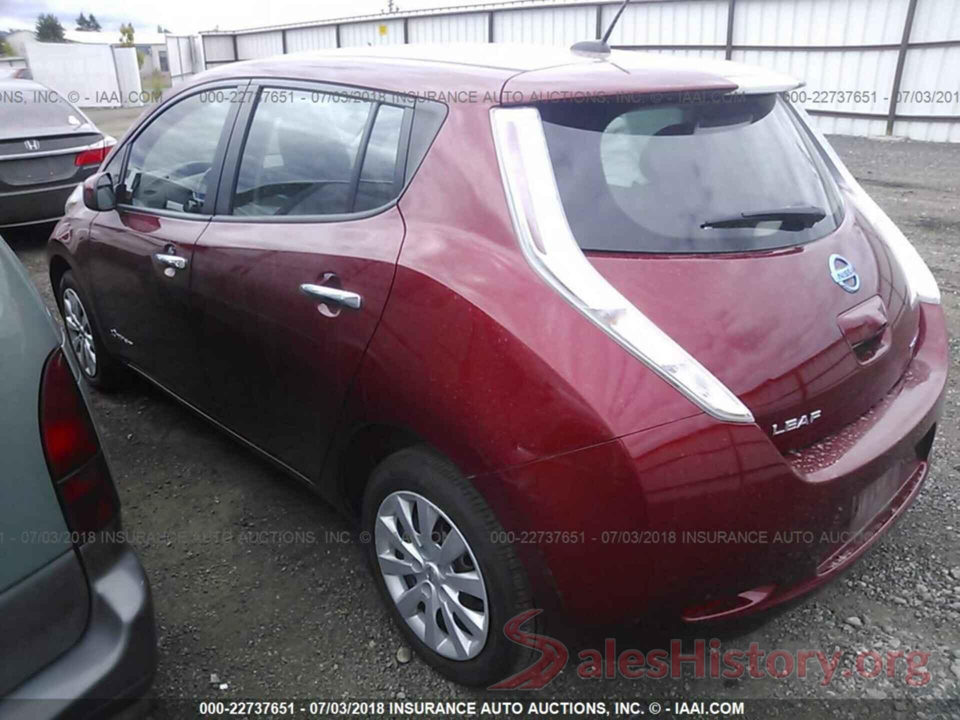 1N4AZ0CP1FC329516 2015 Nissan Leaf