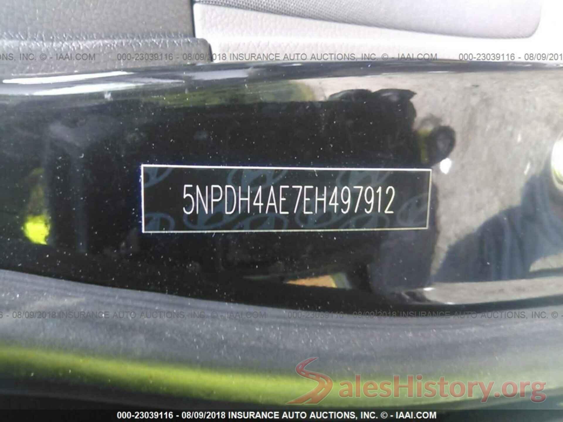 5NPDH4AE7EH497912 2014 Hyundai Elantra