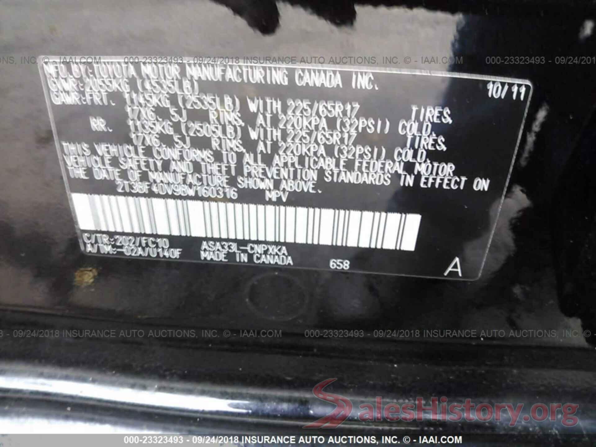 2T3BF4DV9BW160316 2011 Toyota Rav4