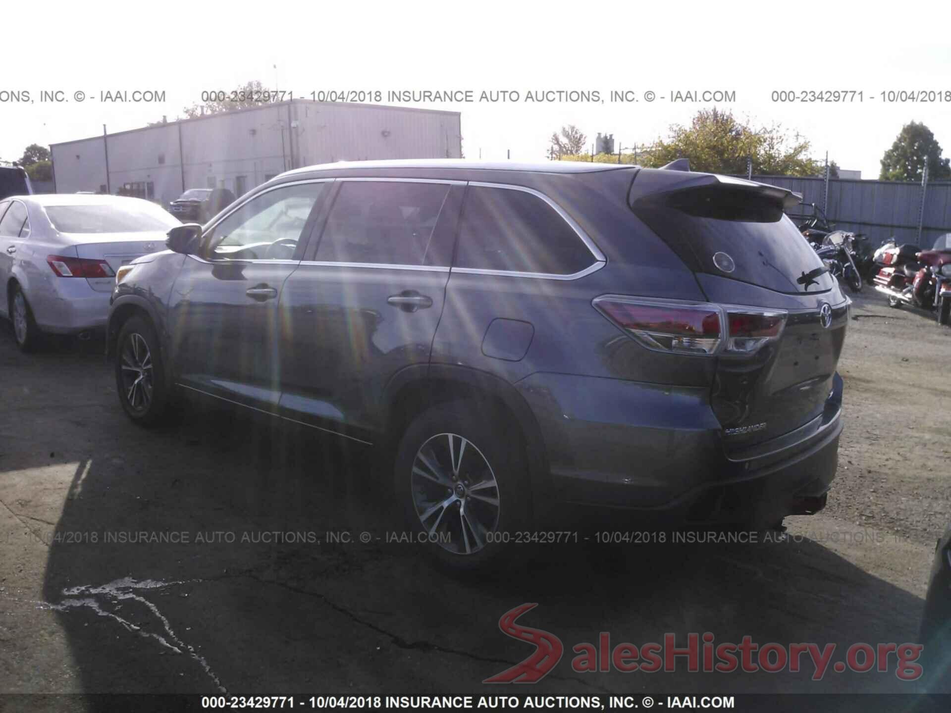 5TDJKRFH3GS279287 2016 Toyota Highlander