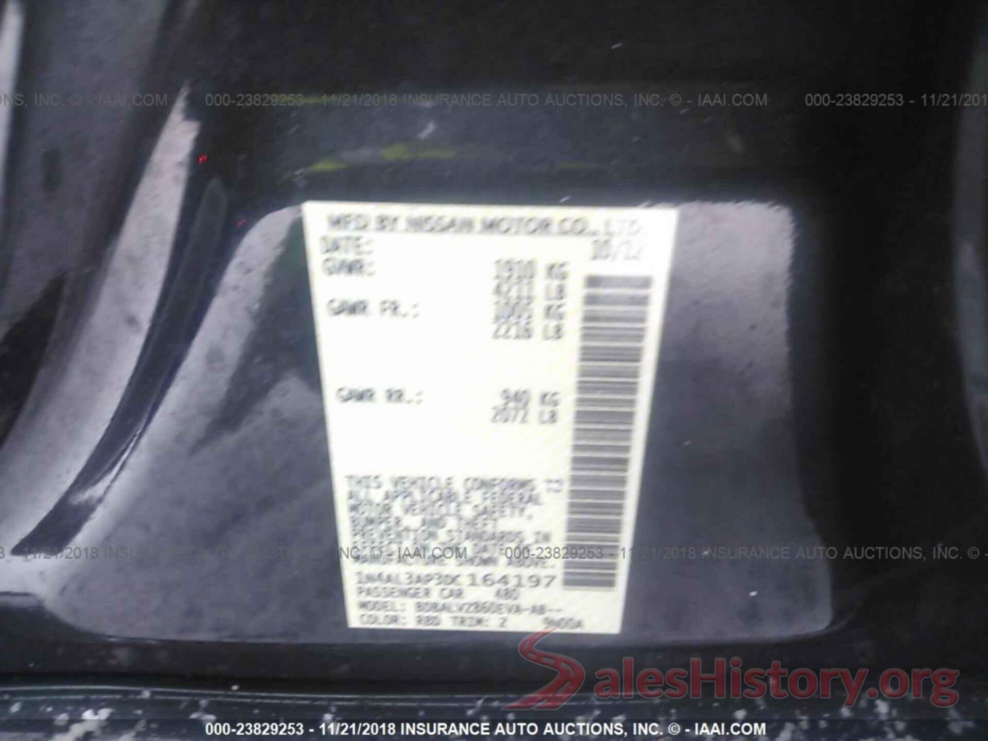 1N4AL3AP3DC164197 2013 NISSAN ALTIMA