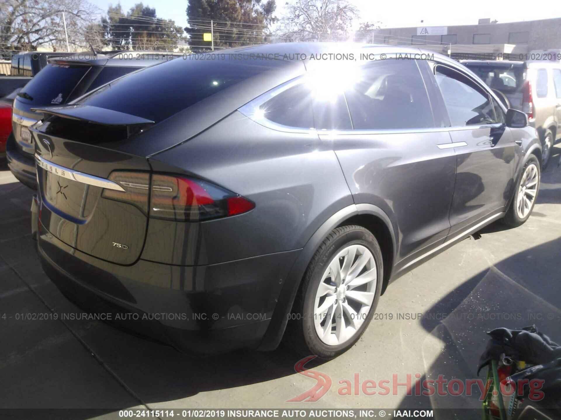 5YJXCAE21JF121127 2018 TESLA MODEL X