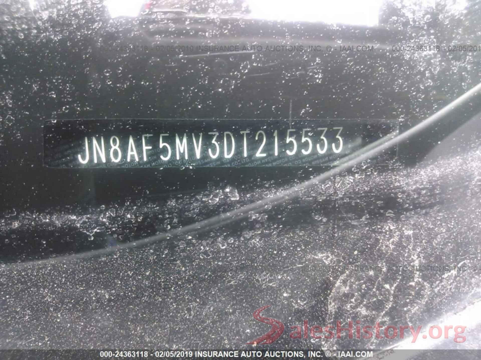 JN8AF5MV3DT215533 2013 NISSAN JUKE