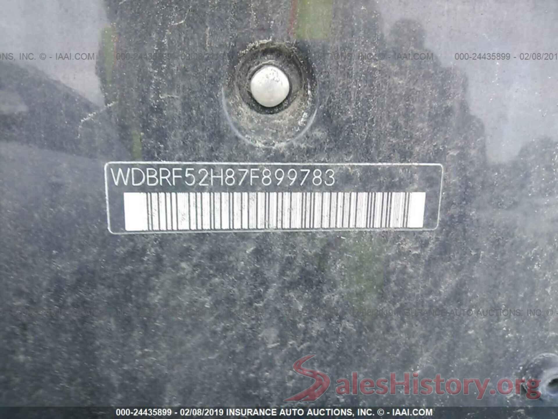 WDBRF52H87F899783 2007 MERCEDES-BENZ C