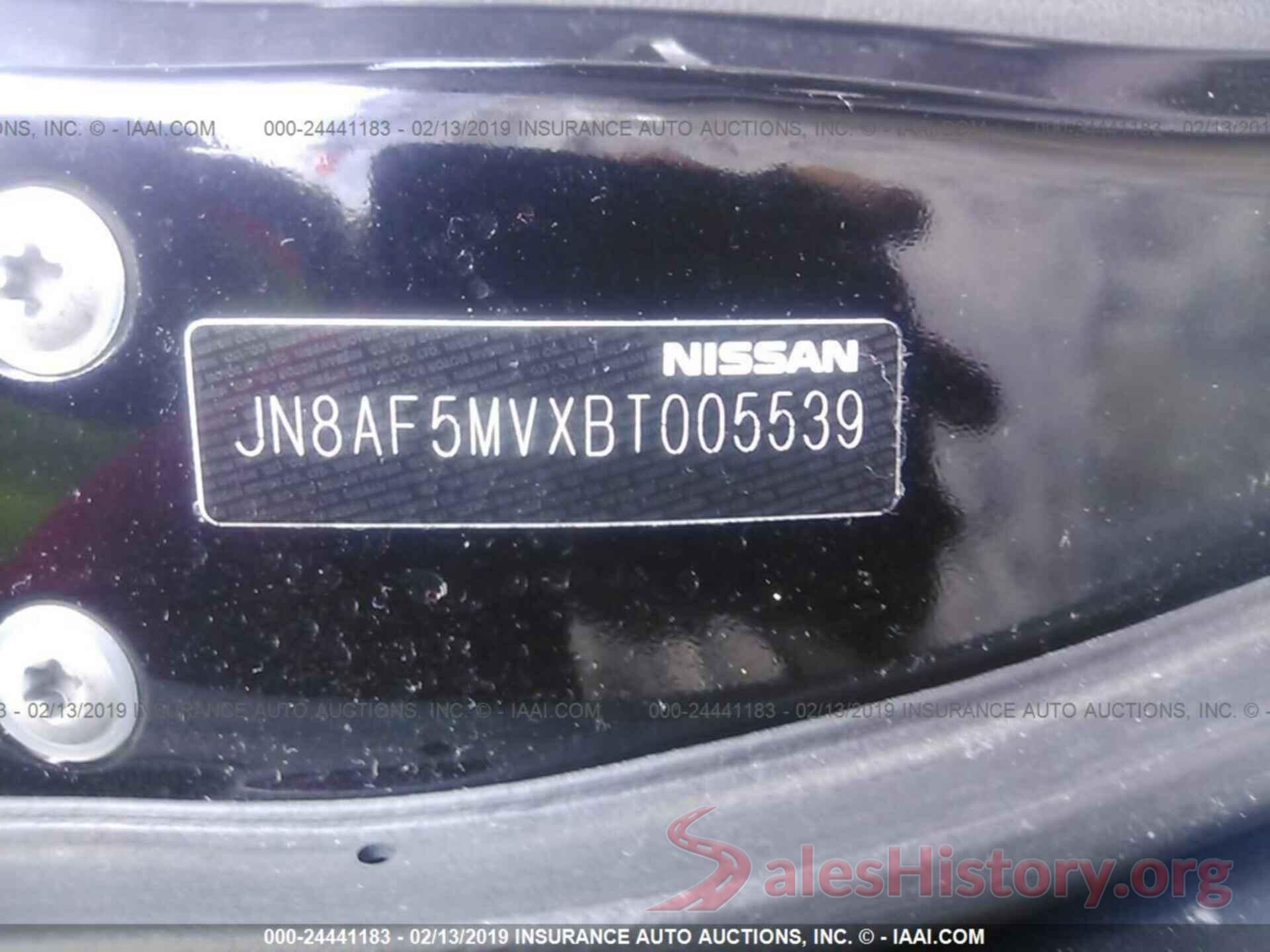 JN8AF5MVXBT005539 2011 NISSAN JUKE