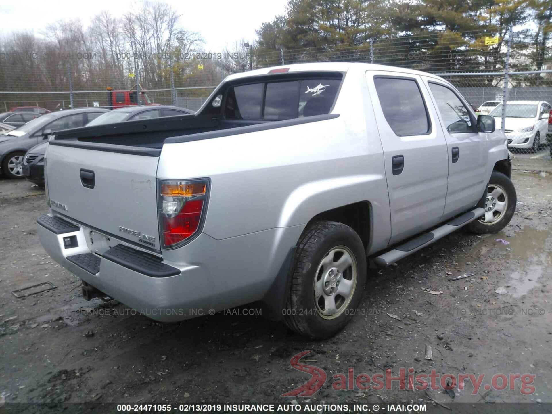 2HJYK16267H512326 2007 HONDA RIDGELINE