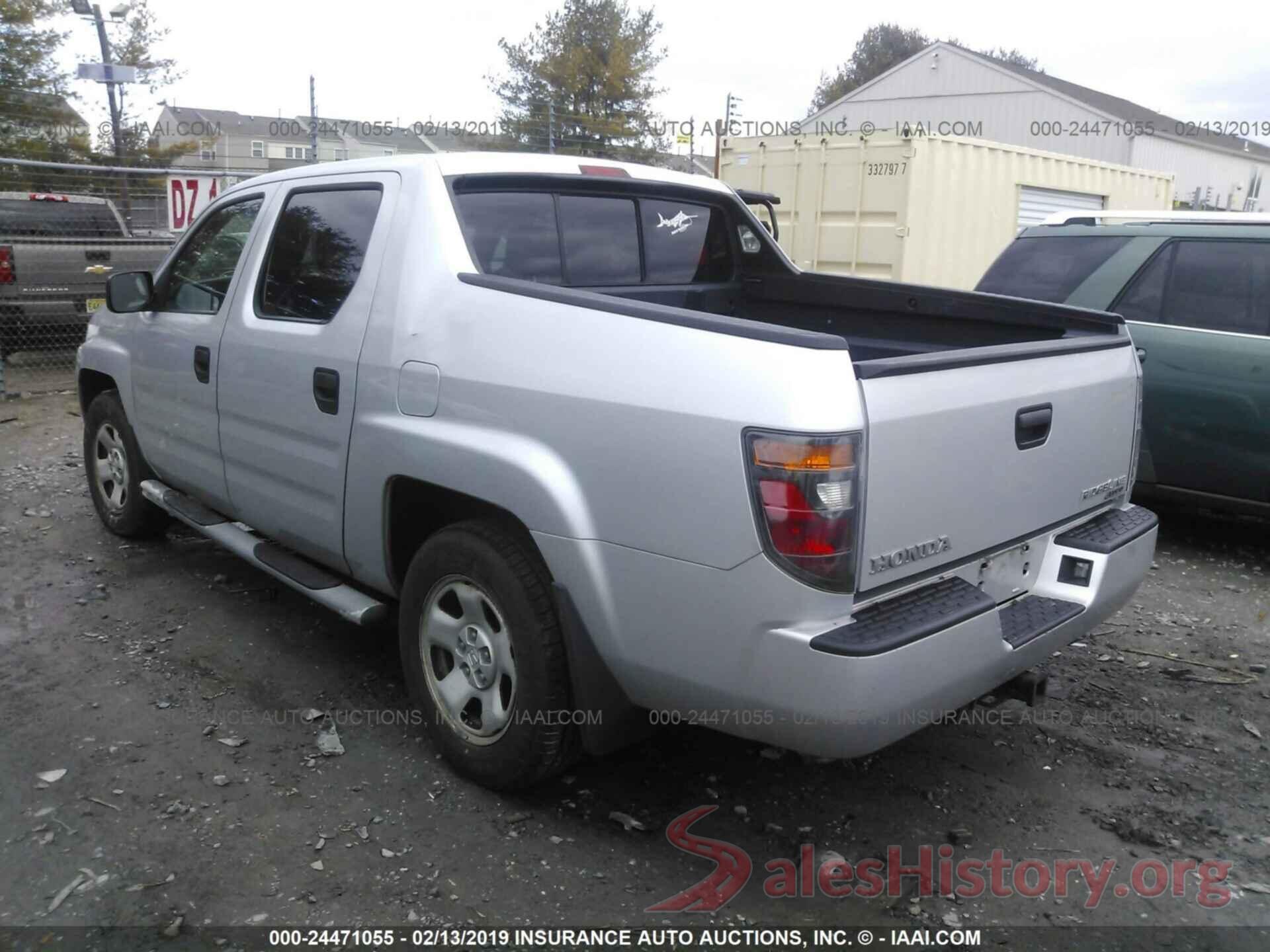 2HJYK16267H512326 2007 HONDA RIDGELINE