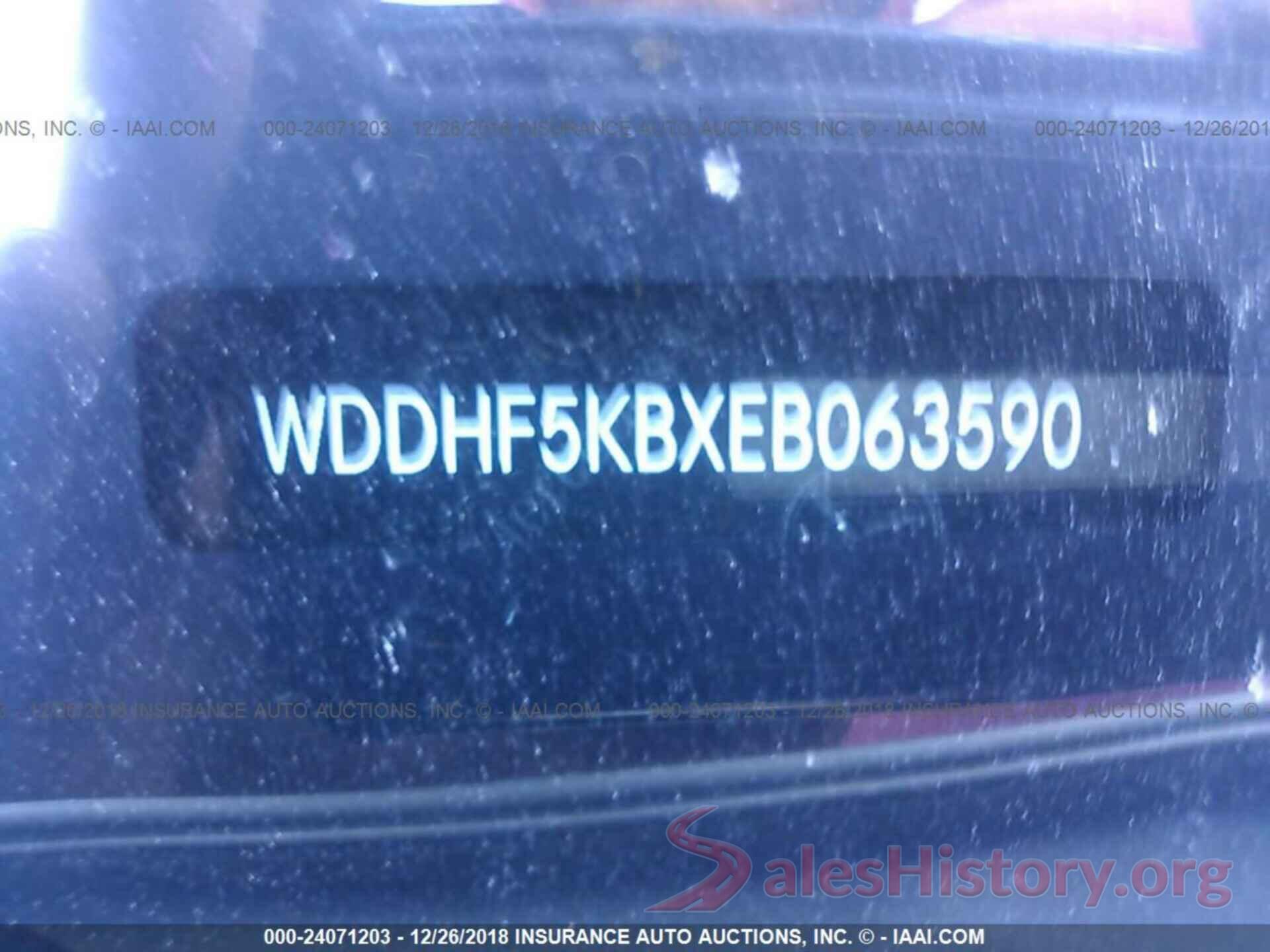 WDDHF5KBXEB063590 2014 MERCEDES-BENZ E