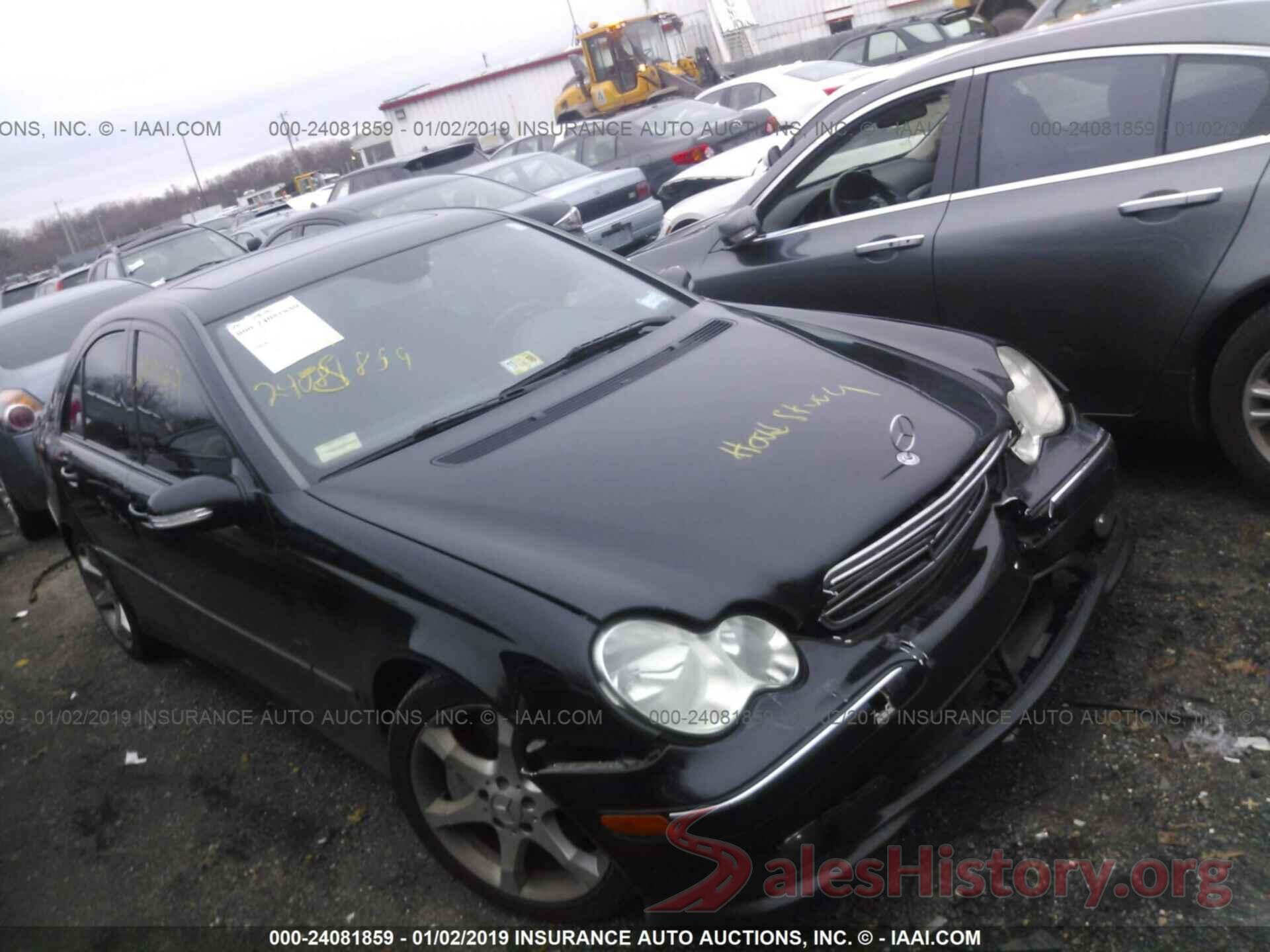 WDBRF52H37F926906 2007 MERCEDES-BENZ C