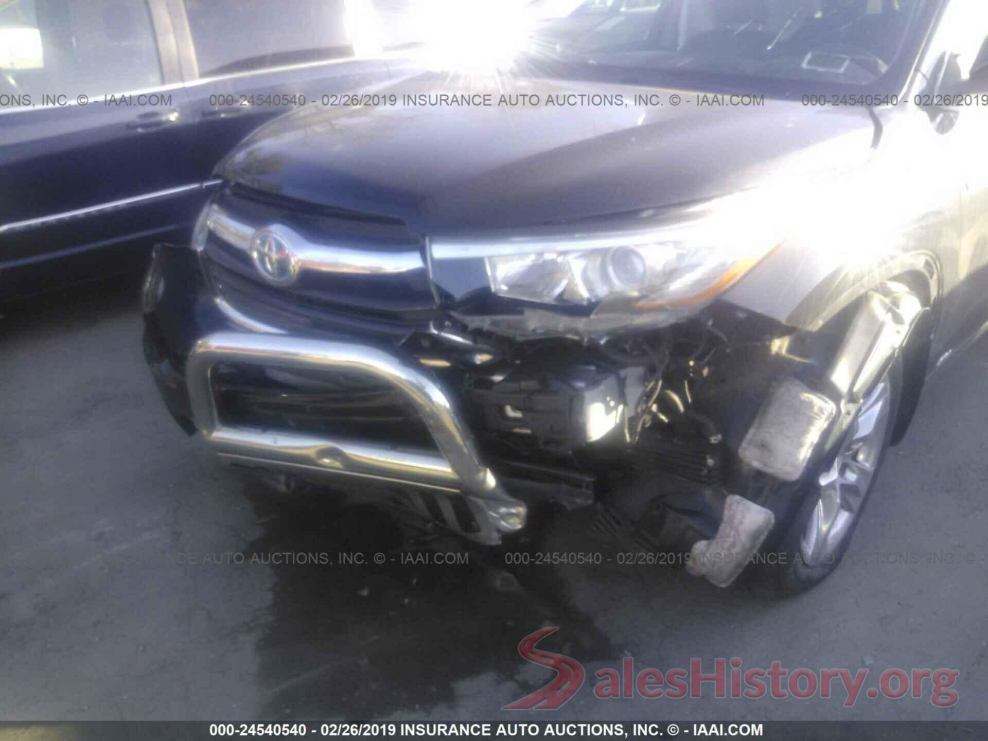 5TDDCRFHXGS014151 2016 TOYOTA HIGHLANDER