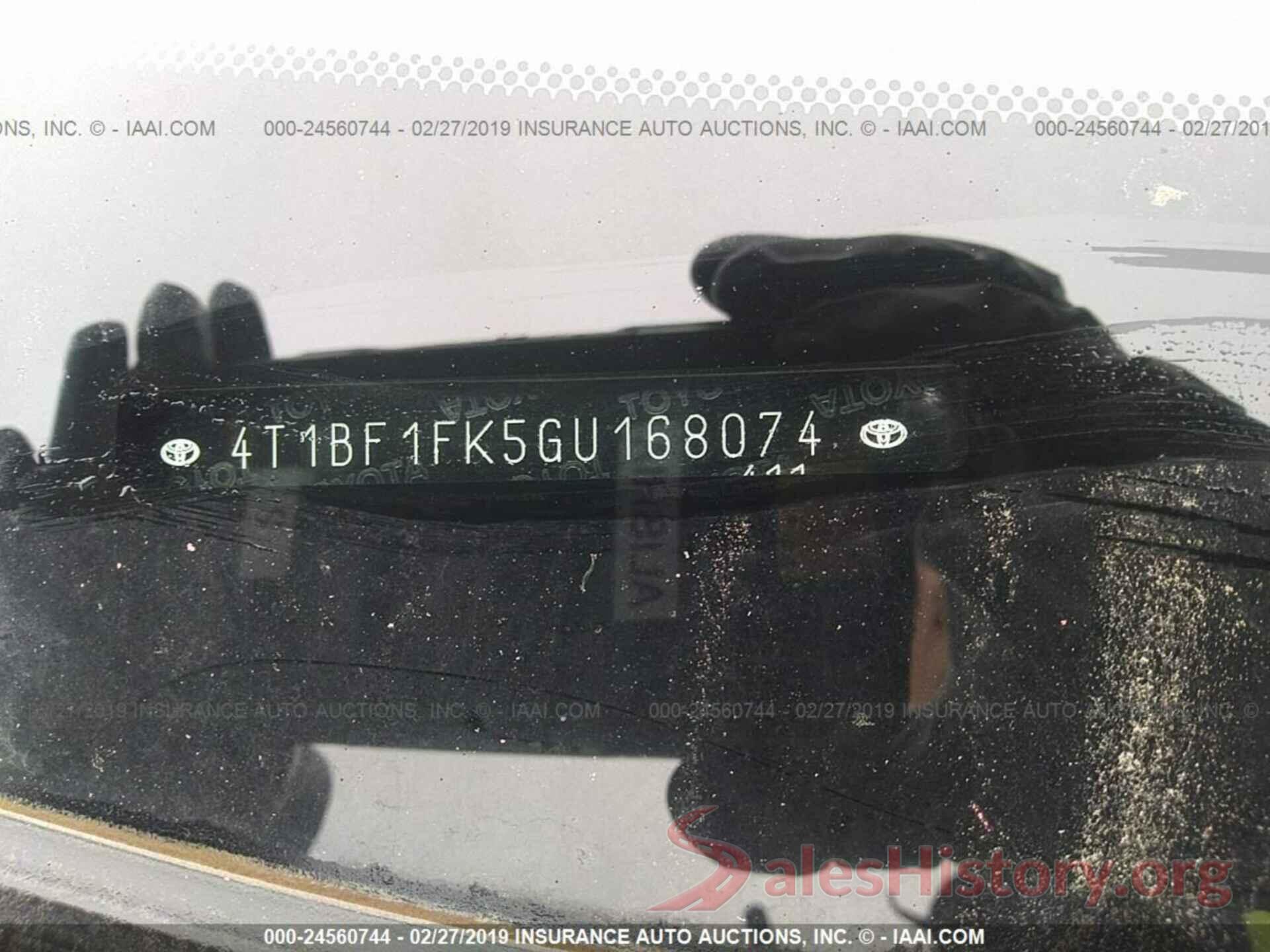 4T1BF1FK5GU168074 2016 TOYOTA CAMRY