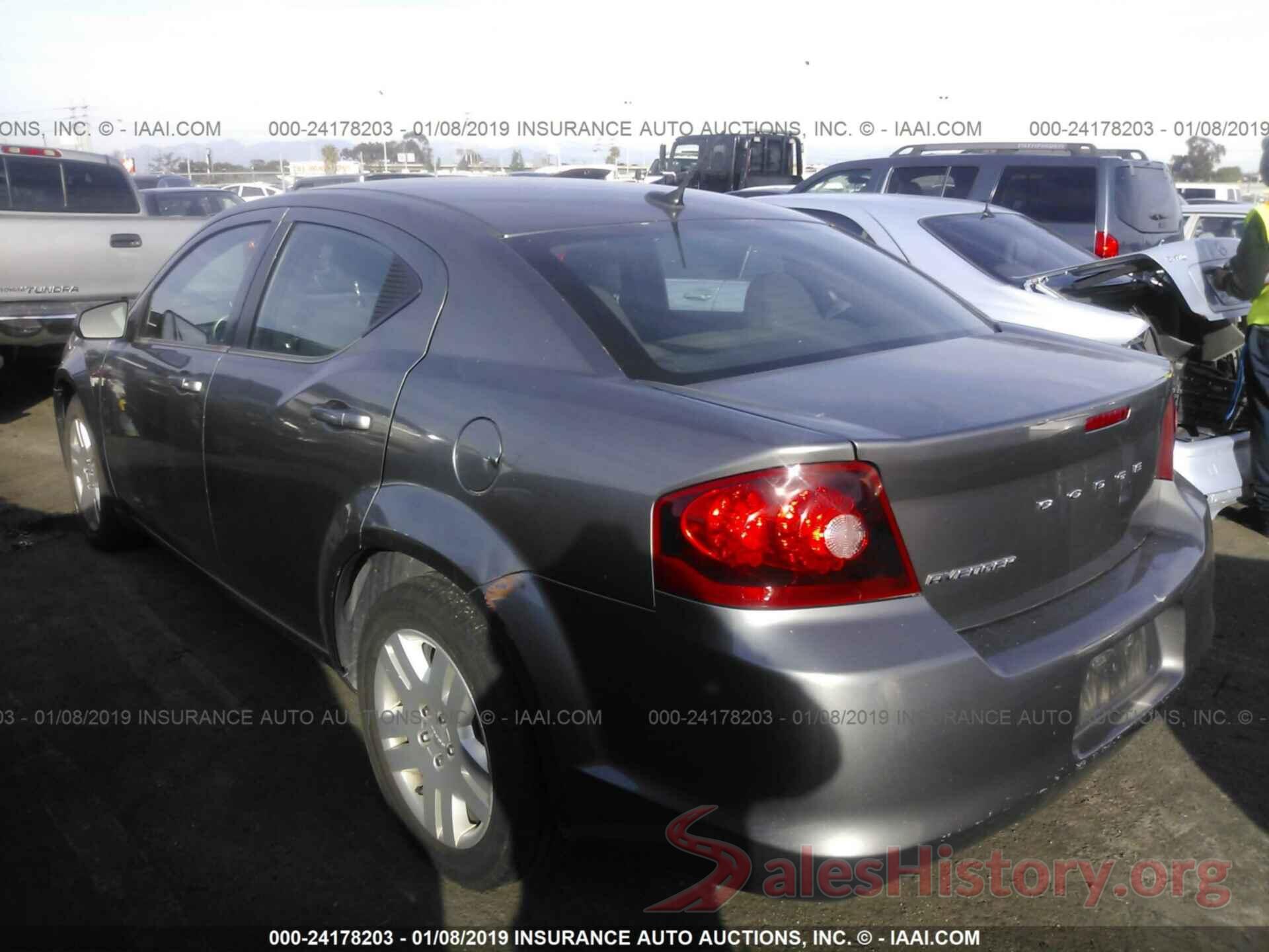 1C3CDZAB7CN219930 2012 DODGE AVENGER