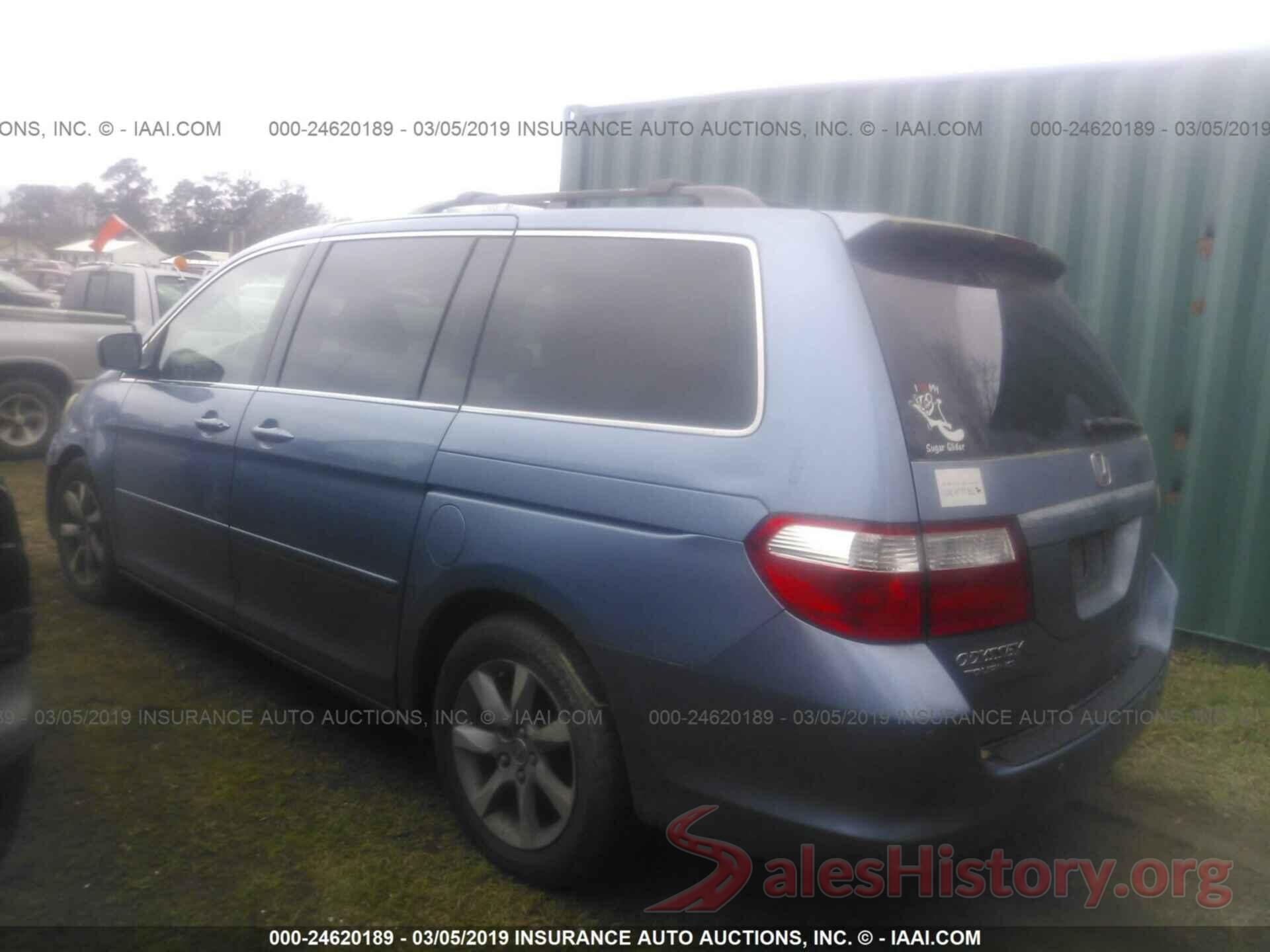 5FNRL388X7B019600 2007 HONDA ODYSSEY