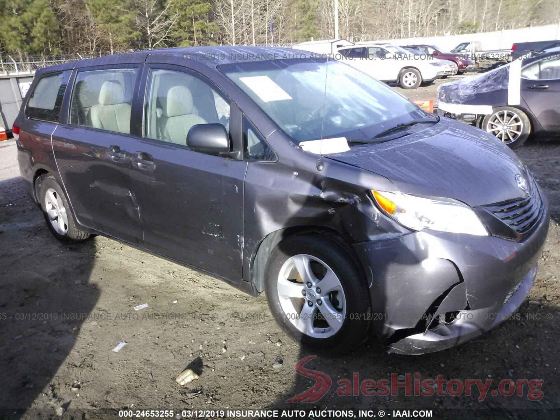 5TDZK3DC0CS225799 2012 TOYOTA SIENNA