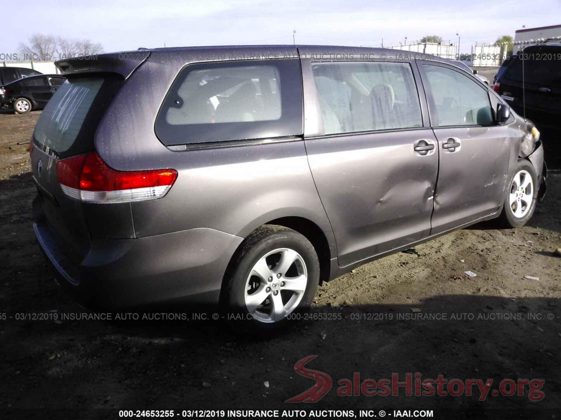 5TDZK3DC0CS225799 2012 TOYOTA SIENNA