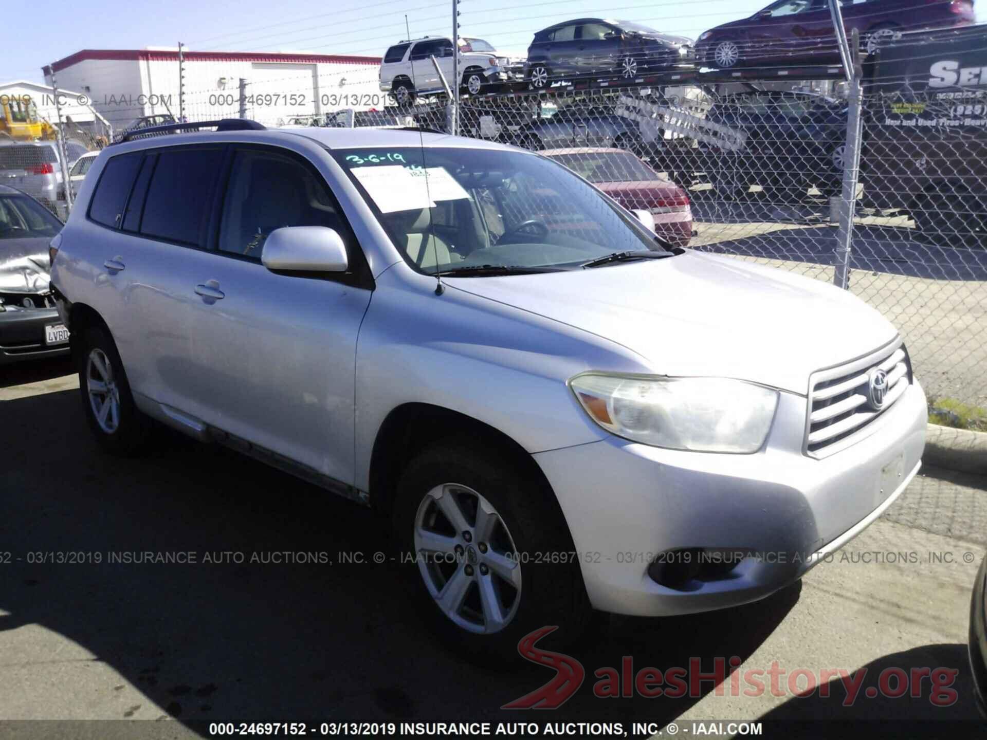 5TDBK3EH4AS004568 2010 TOYOTA HIGHLANDER