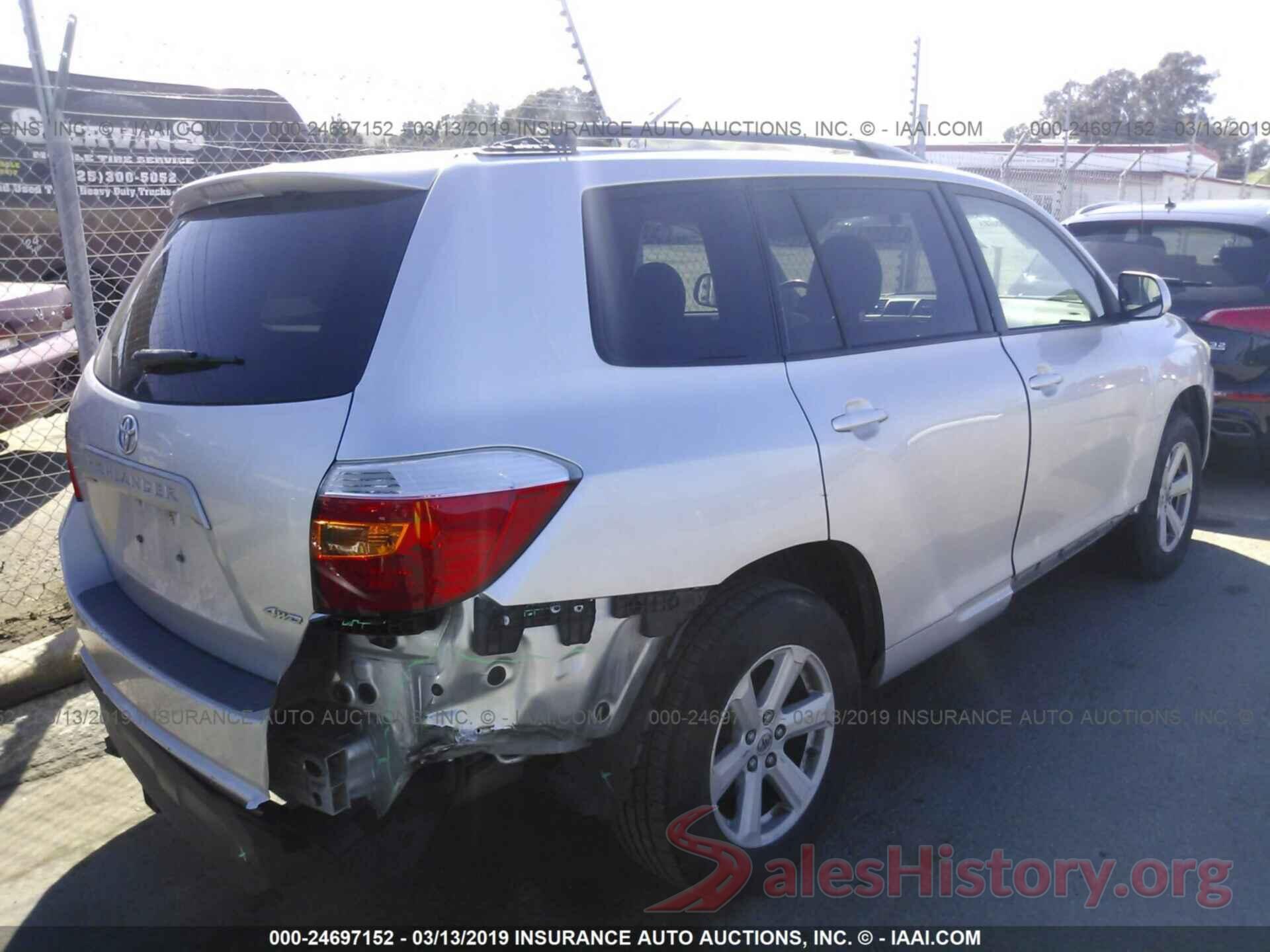 5TDBK3EH4AS004568 2010 TOYOTA HIGHLANDER