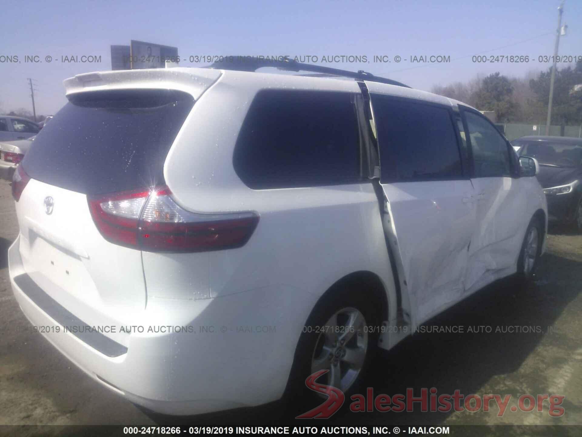 5TDKZ3DC7KS990133 2019 TOYOTA SIENNA