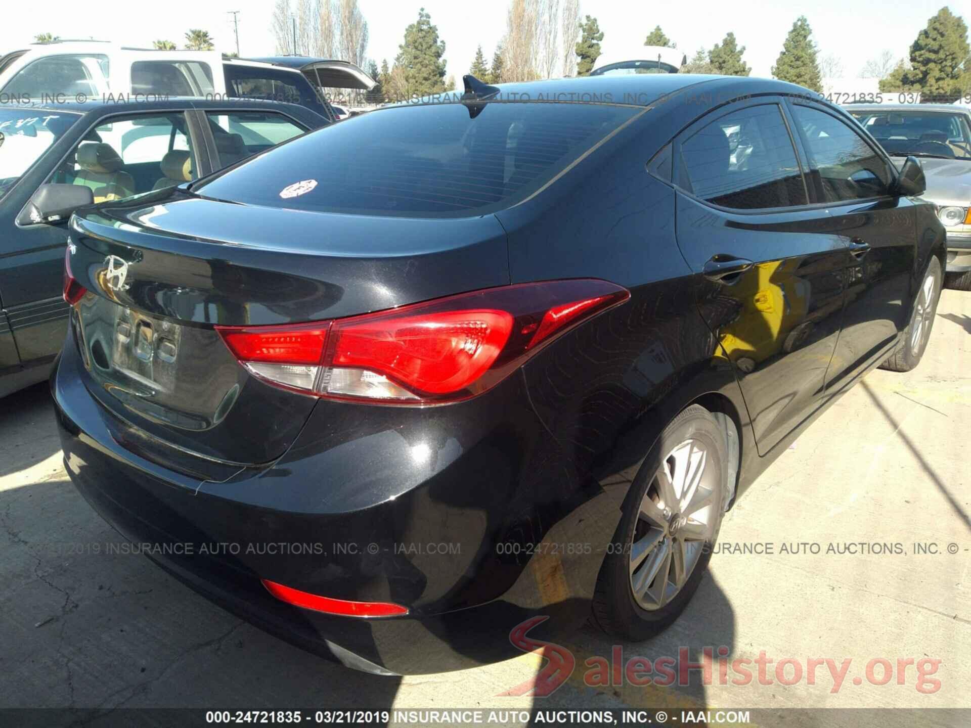 5NPDH4AEXFH614481 2015 HYUNDAI ELANTRA