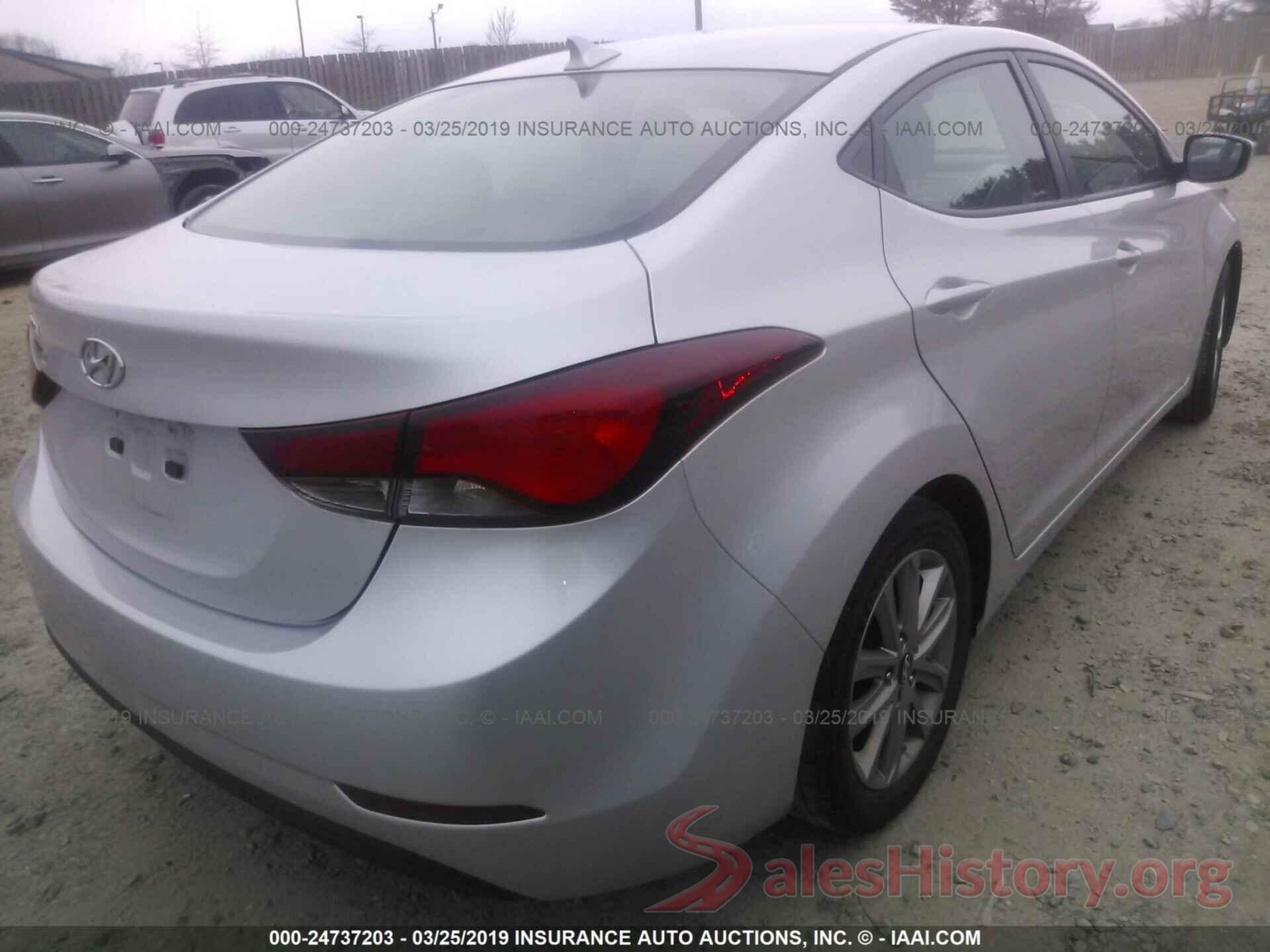 5NPDH4AE6FH583357 2015 HYUNDAI ELANTRA