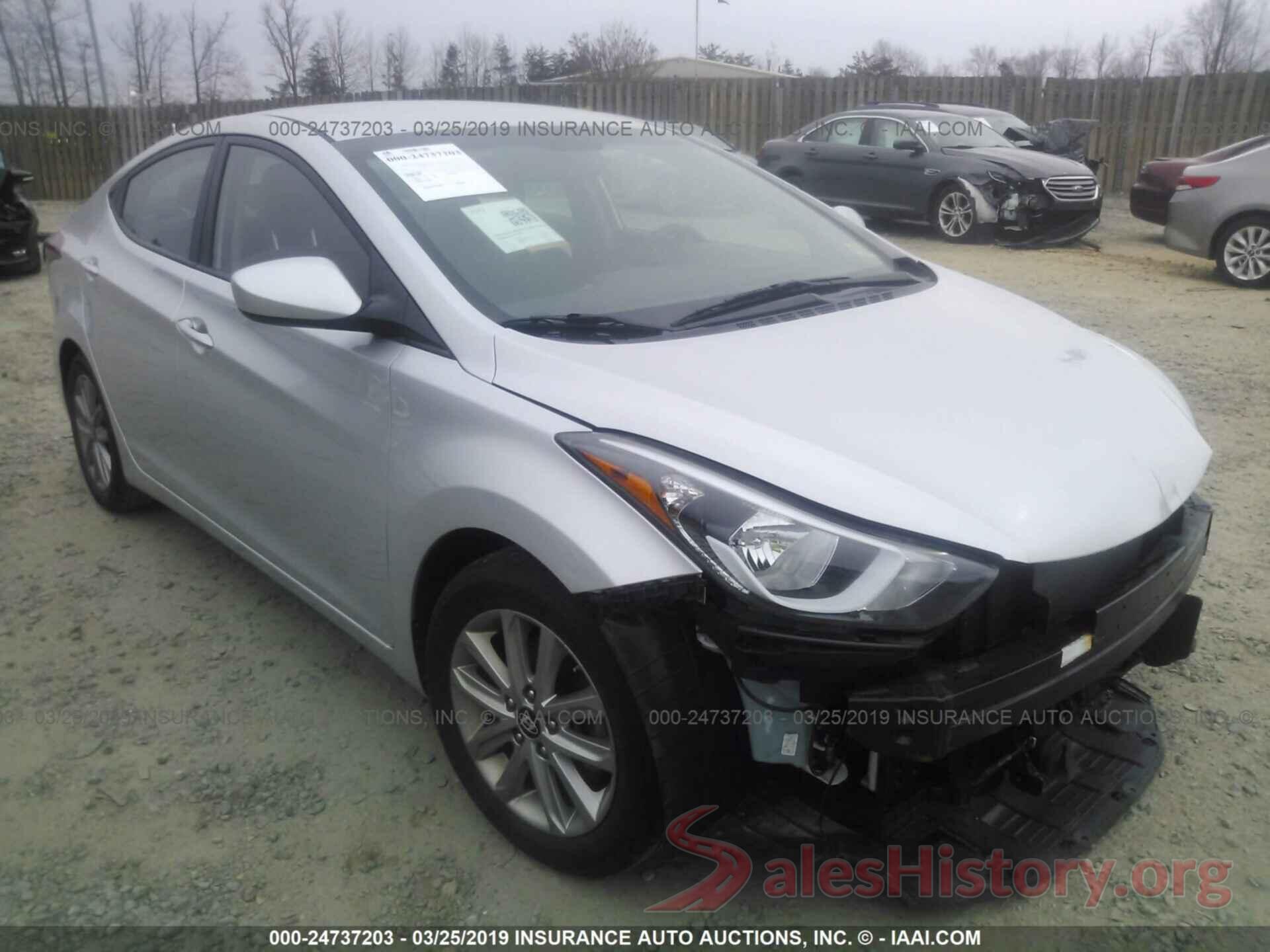 5NPDH4AE6FH583357 2015 HYUNDAI ELANTRA