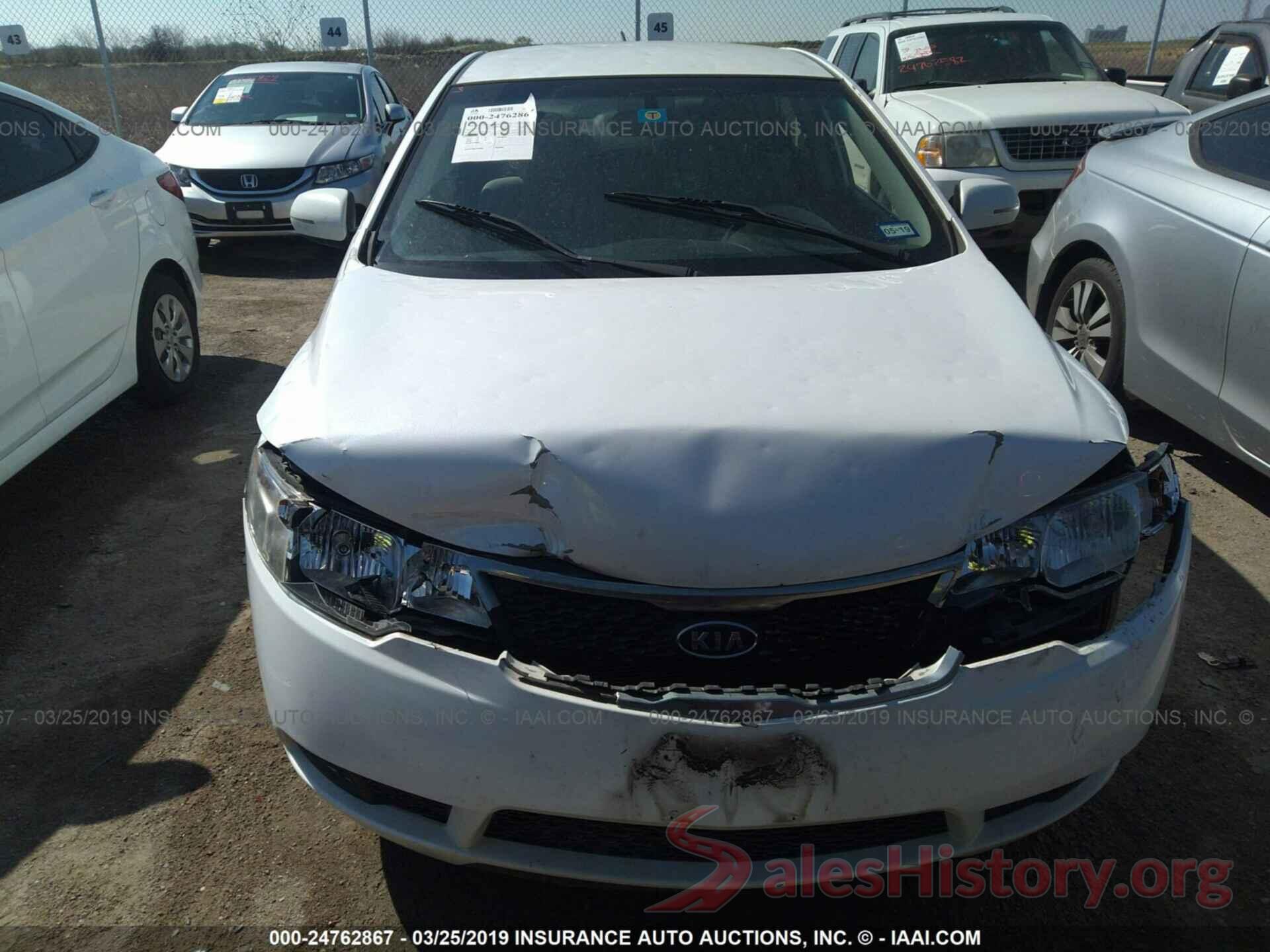 KNAFU4A22B5393525 2011 KIA FORTE