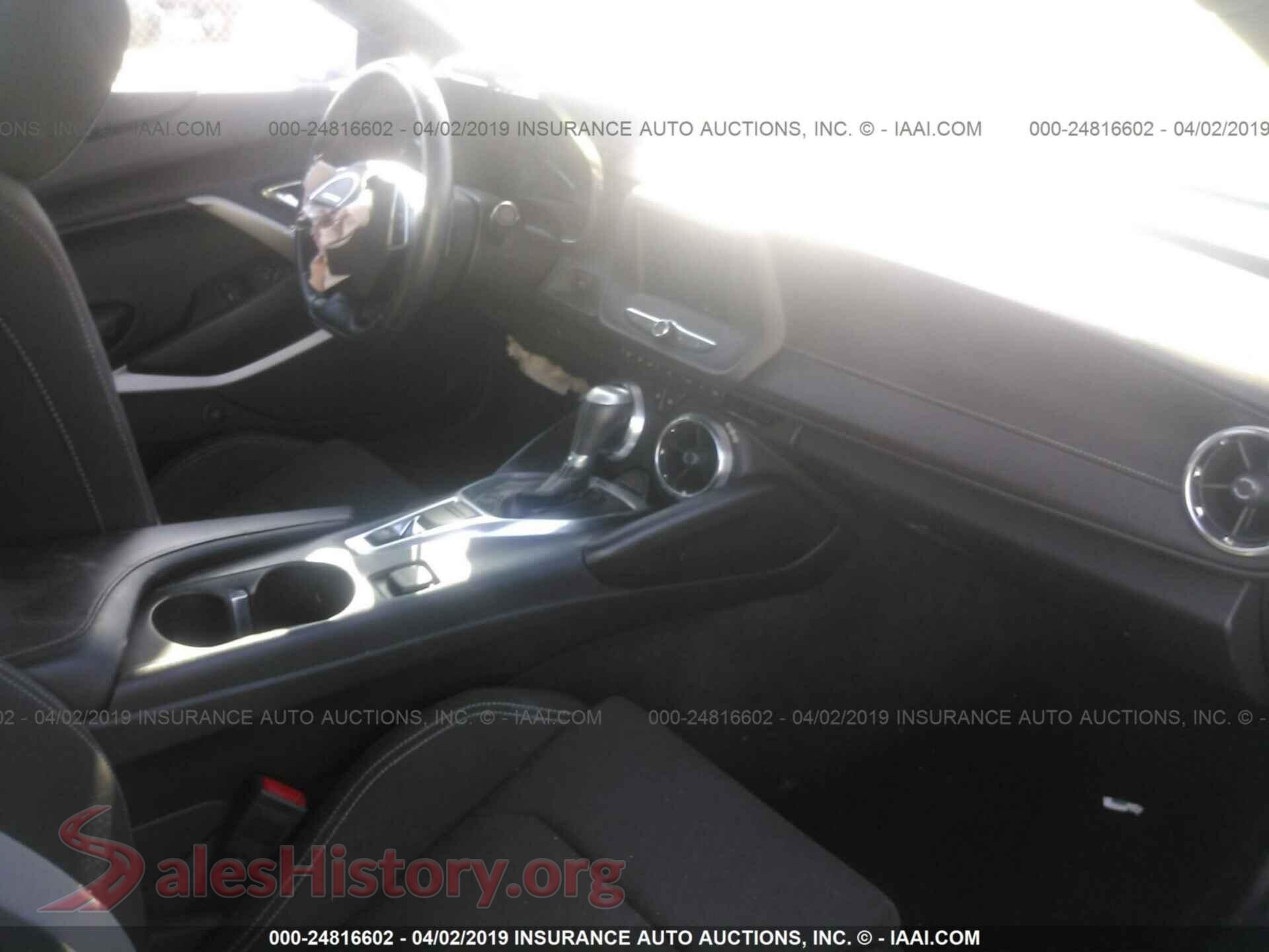 2016 CHEVROLET CAMARO VIN 1G1FB1RX9G0164828, rear view