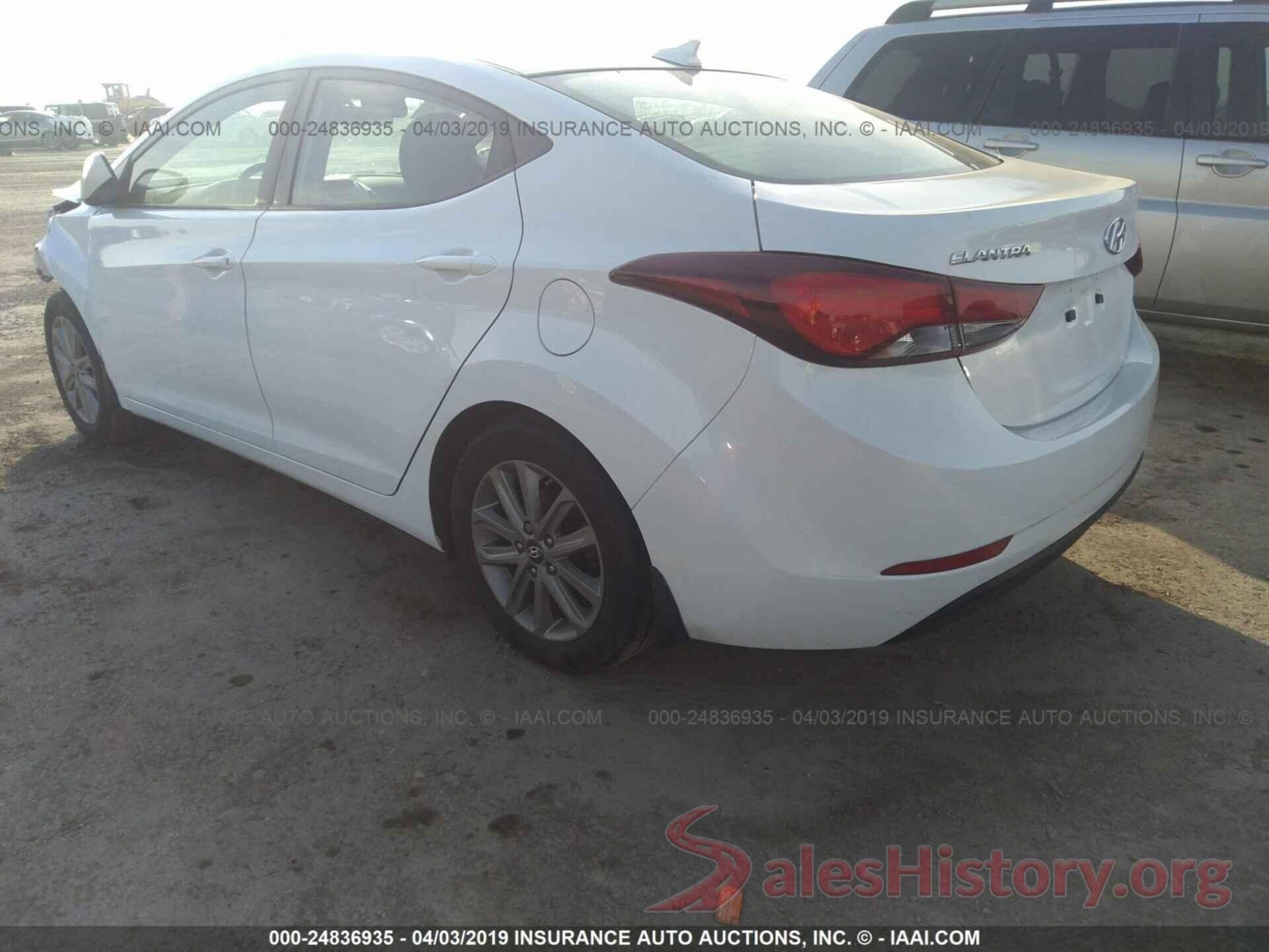 5NPDH4AE0GH654618 2016 HYUNDAI ELANTRA