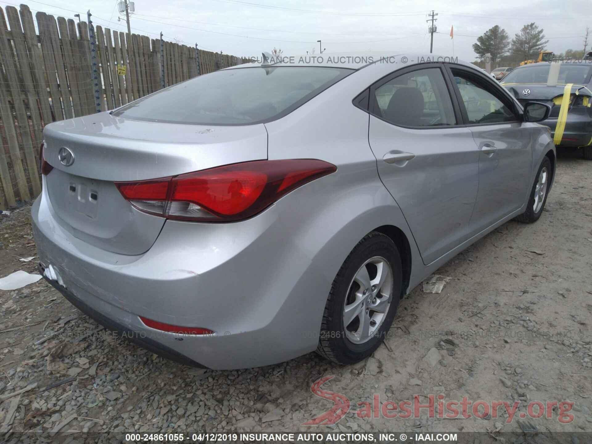 5NPDH4AEXEH498181 2014 HYUNDAI ELANTRA