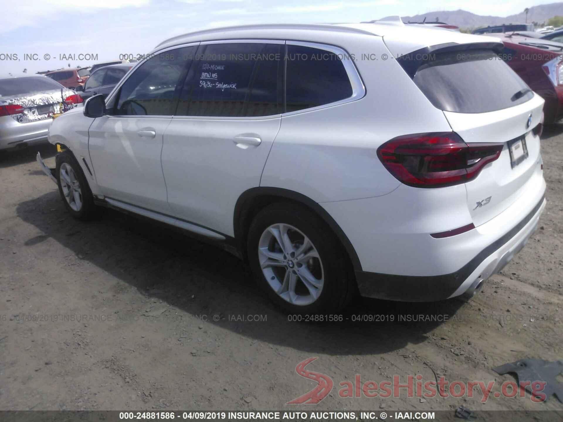 5UXTR7C5XKLE94714 2019 BMW X3