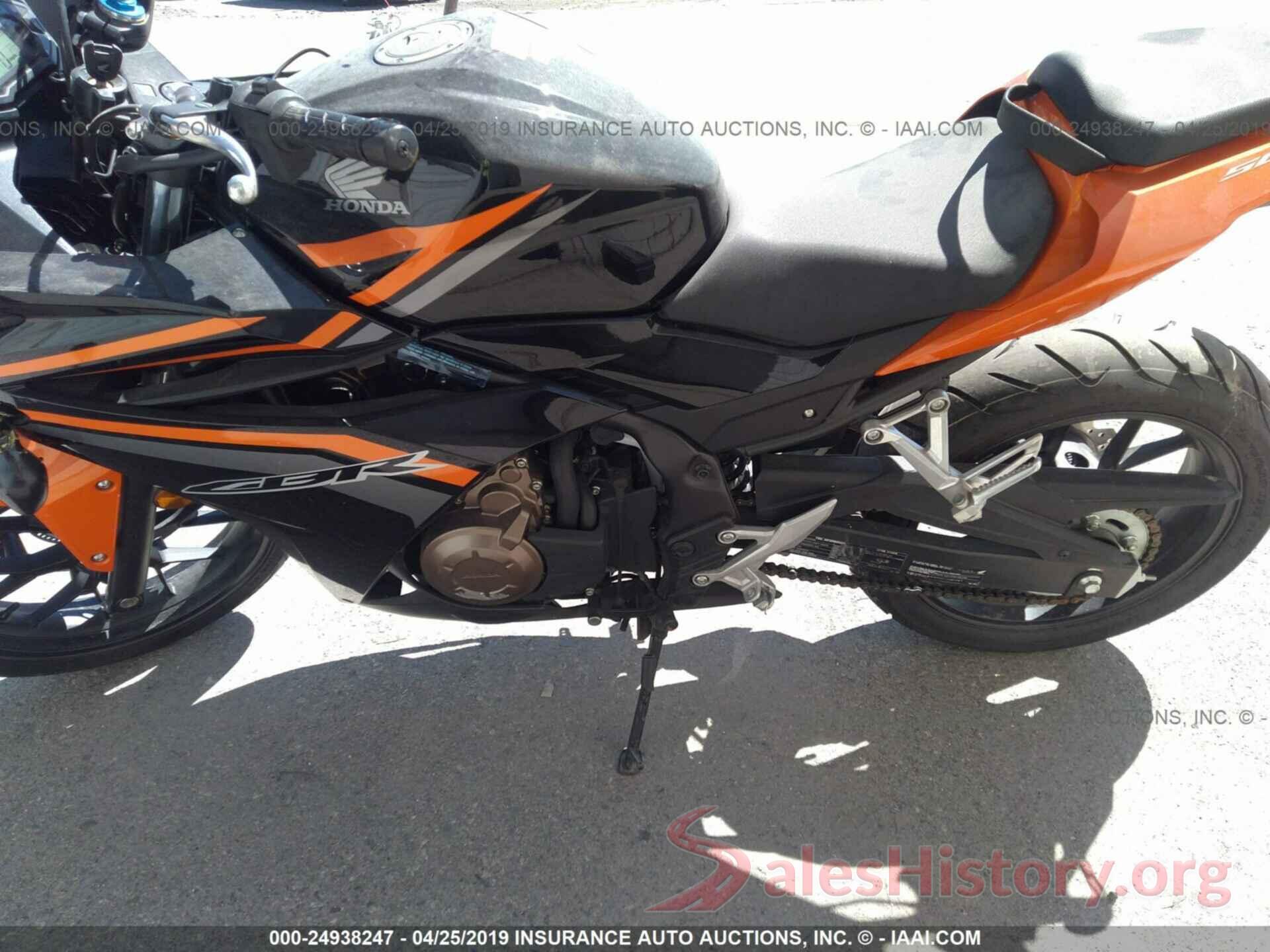 MLHPC4407H5400334 2017 HONDA CBR500