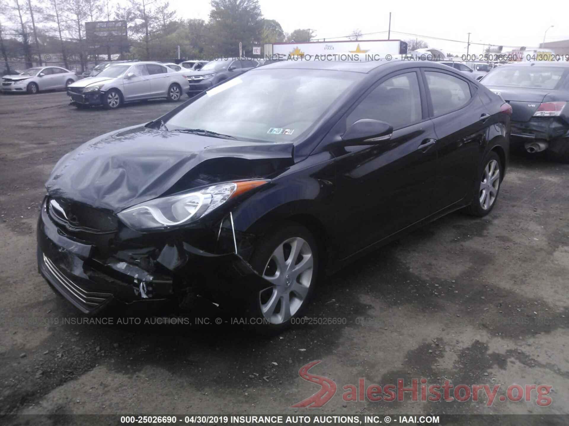 KMHDH4AE0CU272343 2012 HYUNDAI ELANTRA