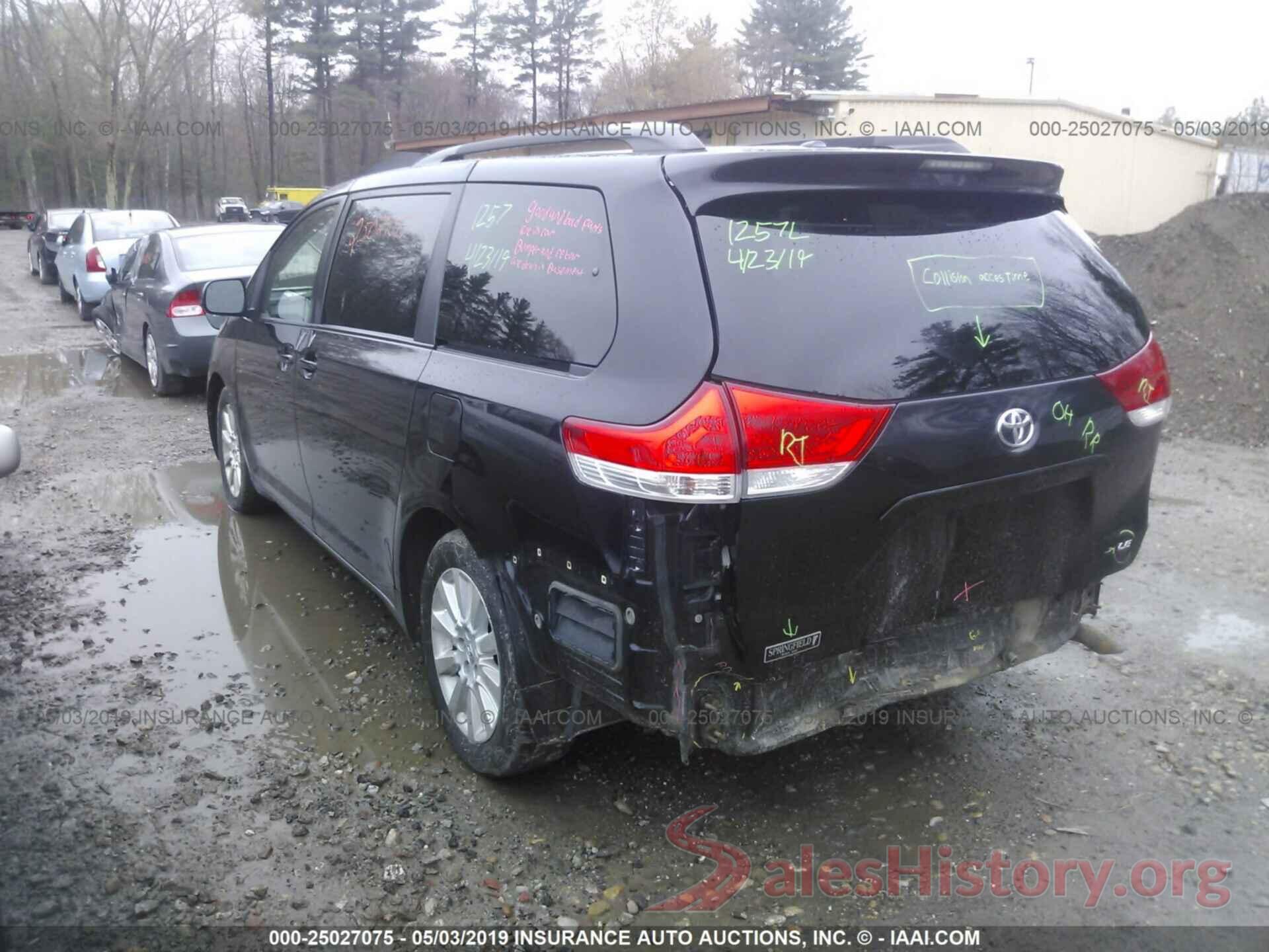 5TDJK3DC0CS040343 2012 TOYOTA SIENNA