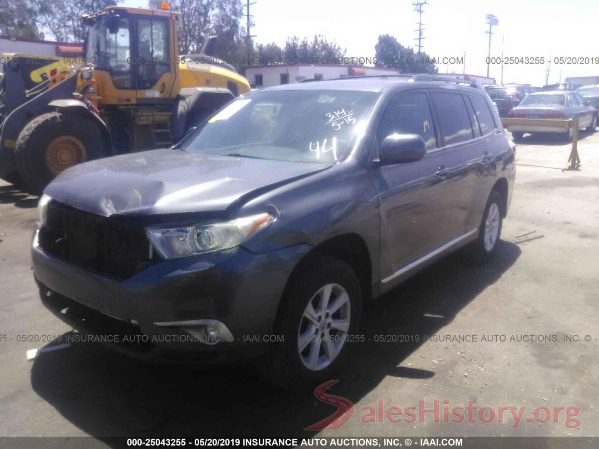 5TDZK3EHXCS073573 2012 TOYOTA HIGHLANDER