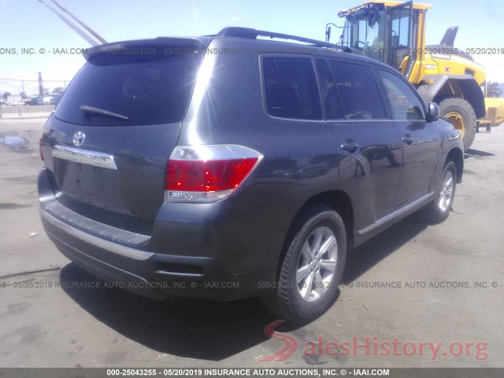 5TDZK3EHXCS073573 2012 TOYOTA HIGHLANDER