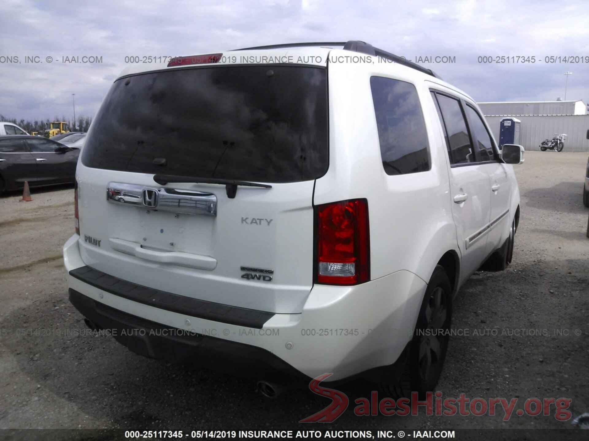 5FNYF4H95CB052161 2012 HONDA PILOT