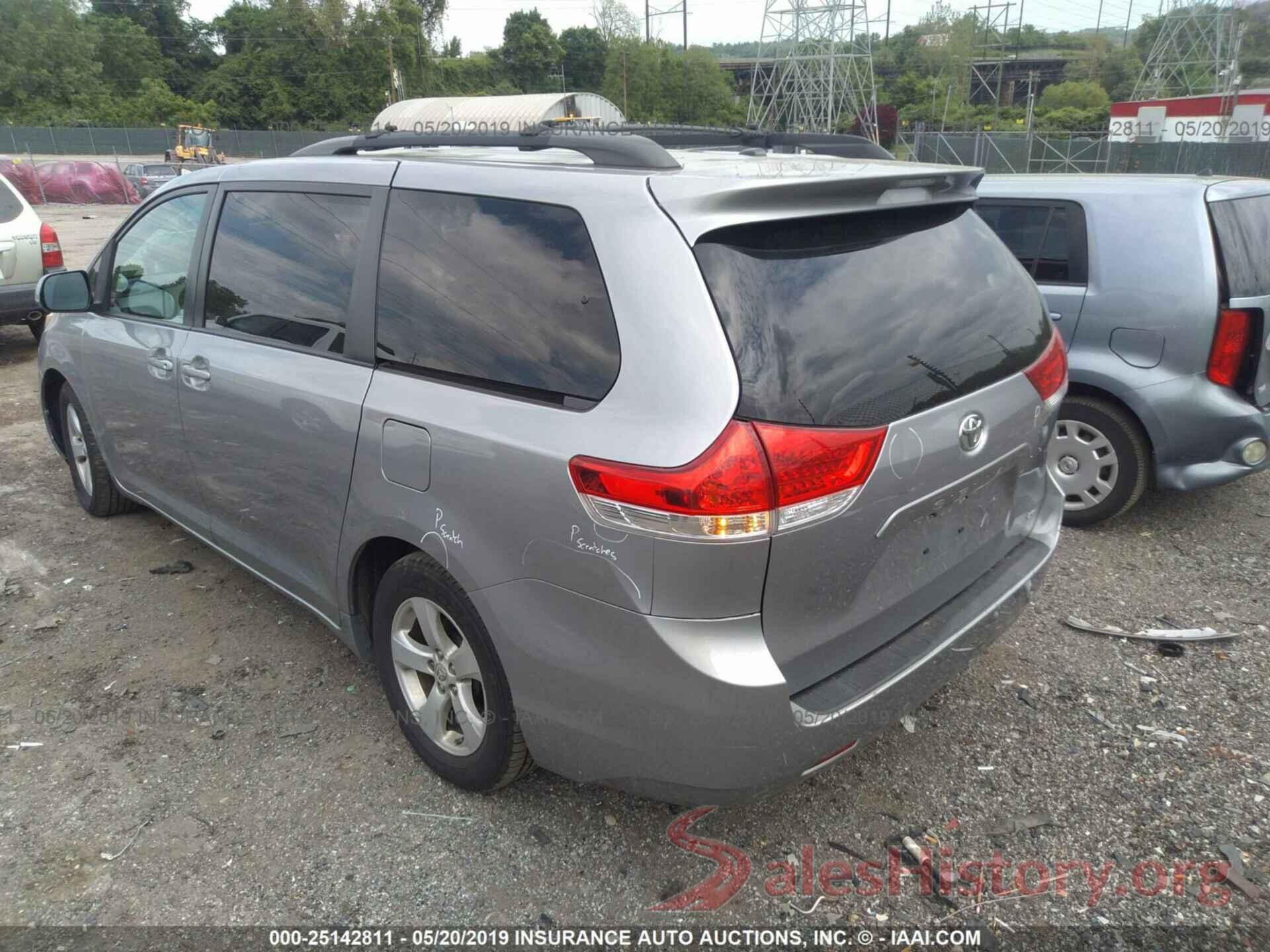 5TDKK3DC1CS246792 2012 TOYOTA SIENNA